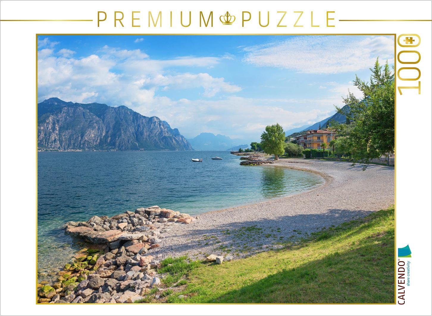 Puzzle CALVENDO Puzzle Seeufer Malcesine 1000 Teile Lege-Größe 64 x 48 cm Foto-Puzzle Bild von SusaZoom