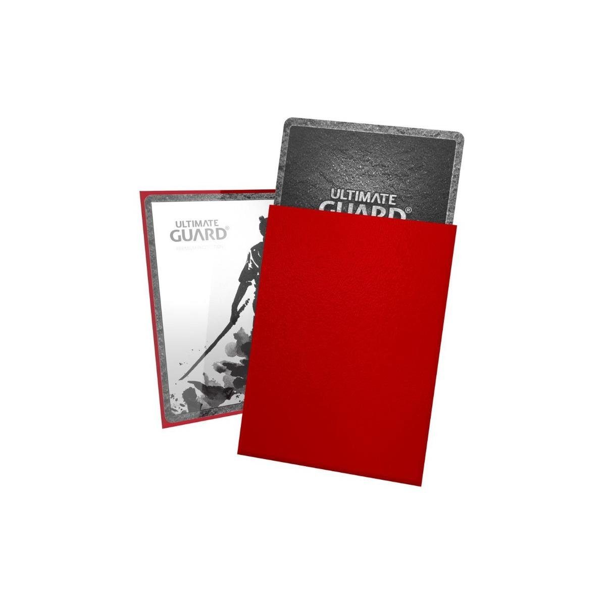 Ultimate Guard Standardgröße, Rot Spiel, UGD010109 - - 100x Kartenhüllen, KATANA