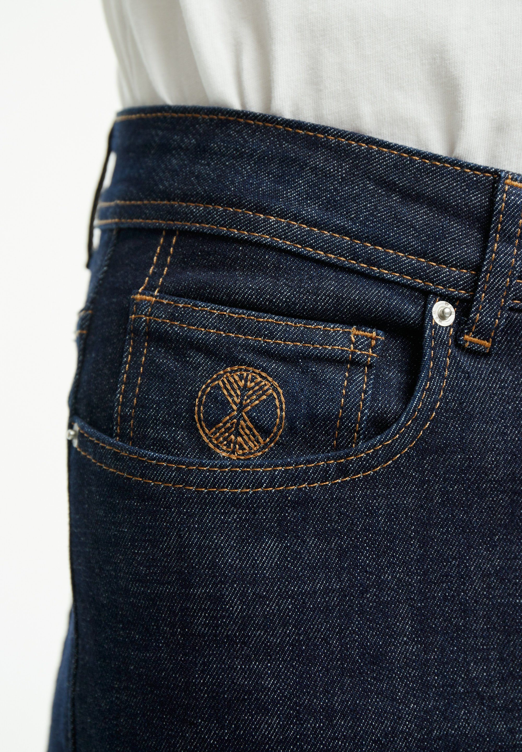 Bundhöhe: Mittlere Oben rinse unten Tapered-fit-Jeans denim – wem Oscar Fit Tapered breiter, schmaler