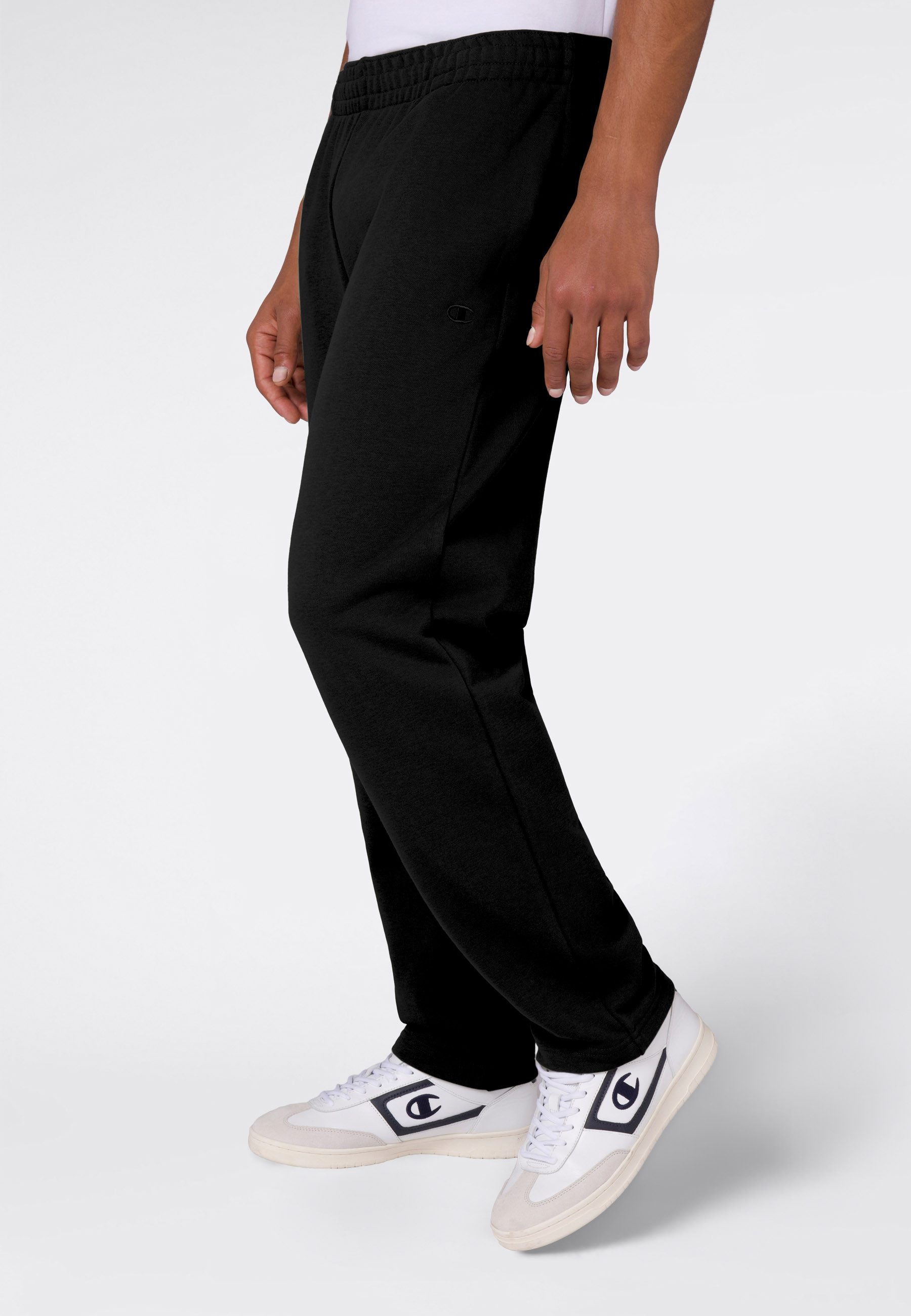 Champion Jogginghose ICONS Terry Straight Hem Pants mit geradem Saum, aus Baumwolle und Polyester, bequeme Passform