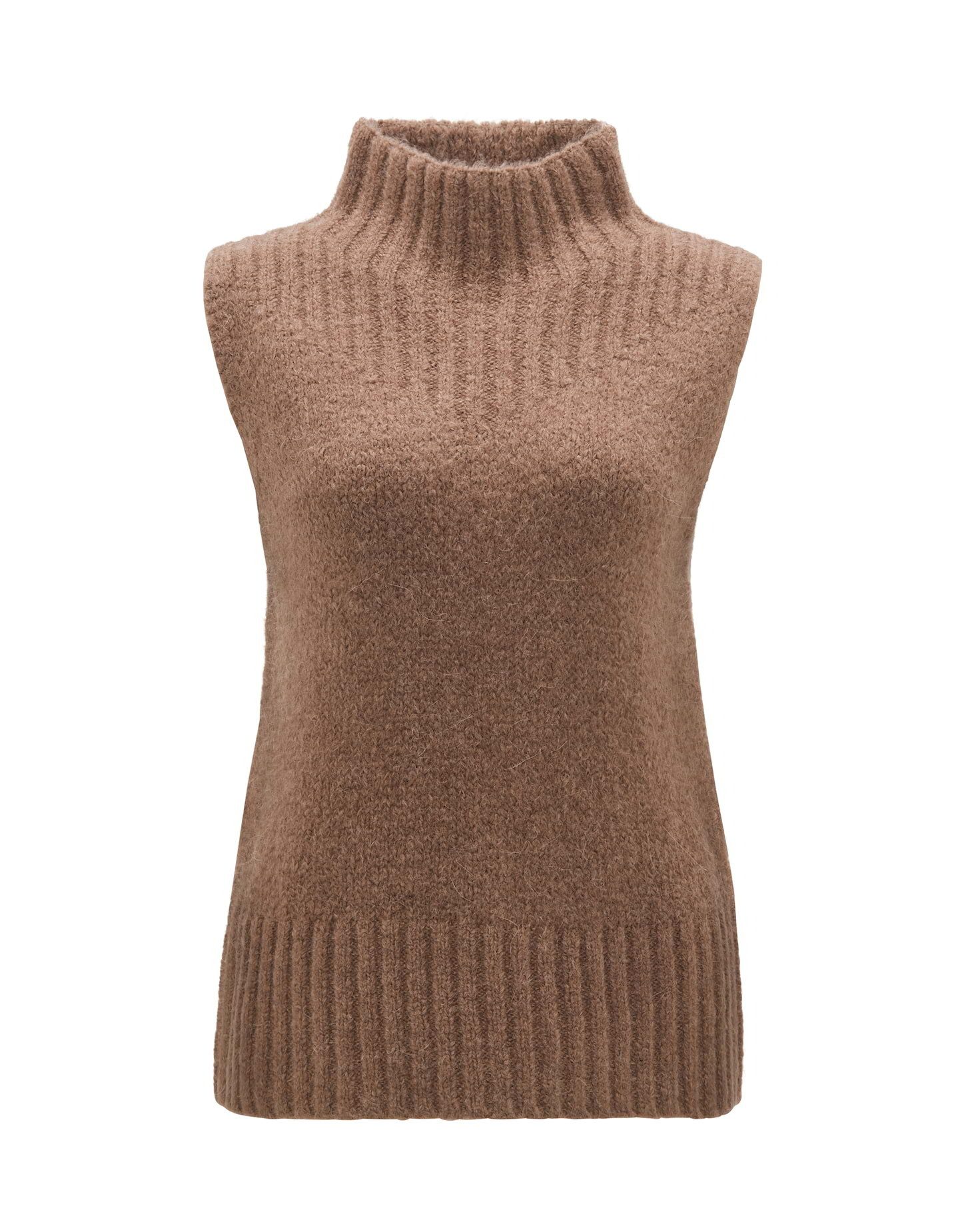 OPUS Pullunder Grobstrickpullunder POGETI Regular mit Wolle