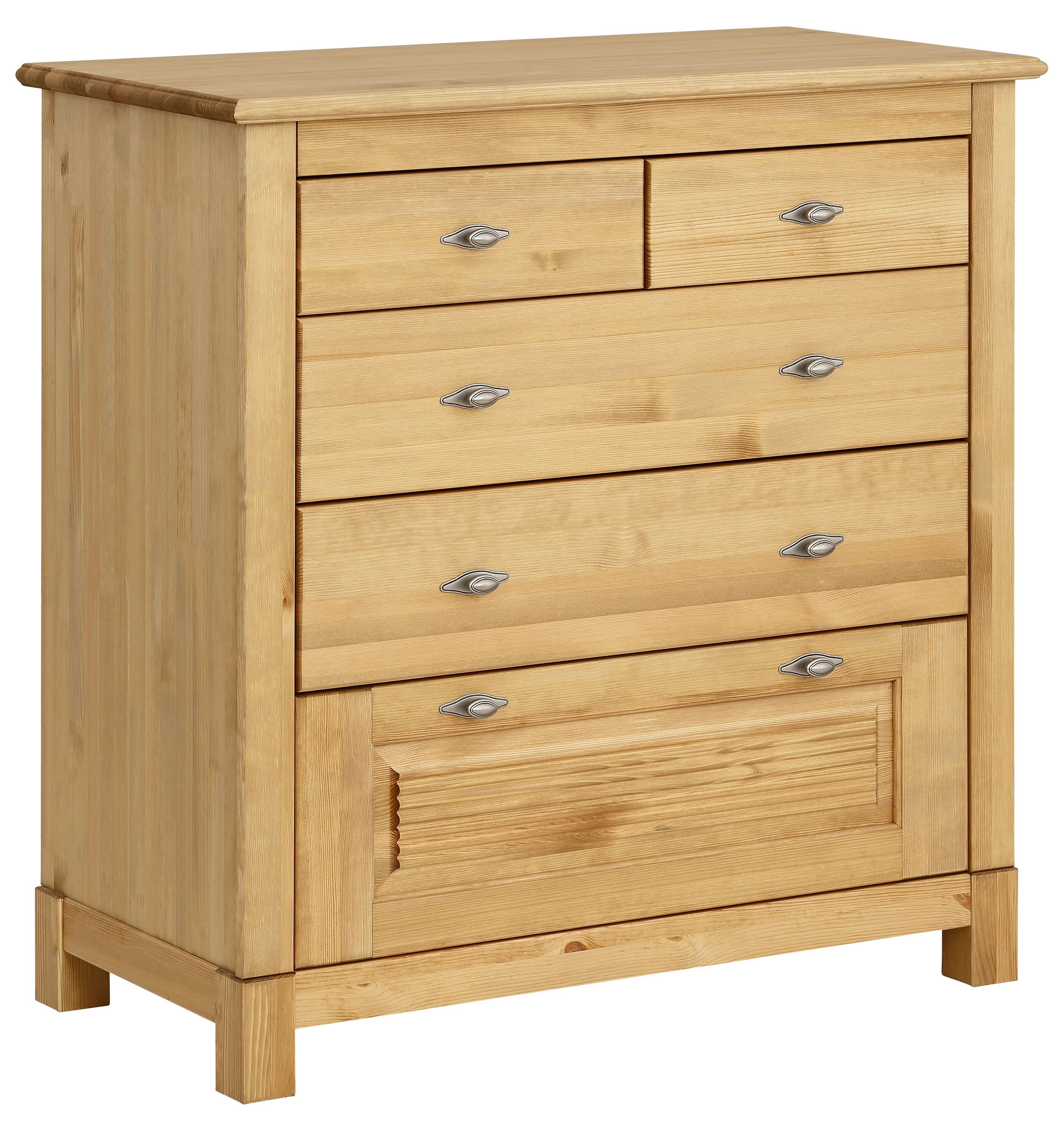 Home affaire Schubkastenkommode Rauna, aus massiver Kiefer mit 5 Schubladen, Breite 96 cm