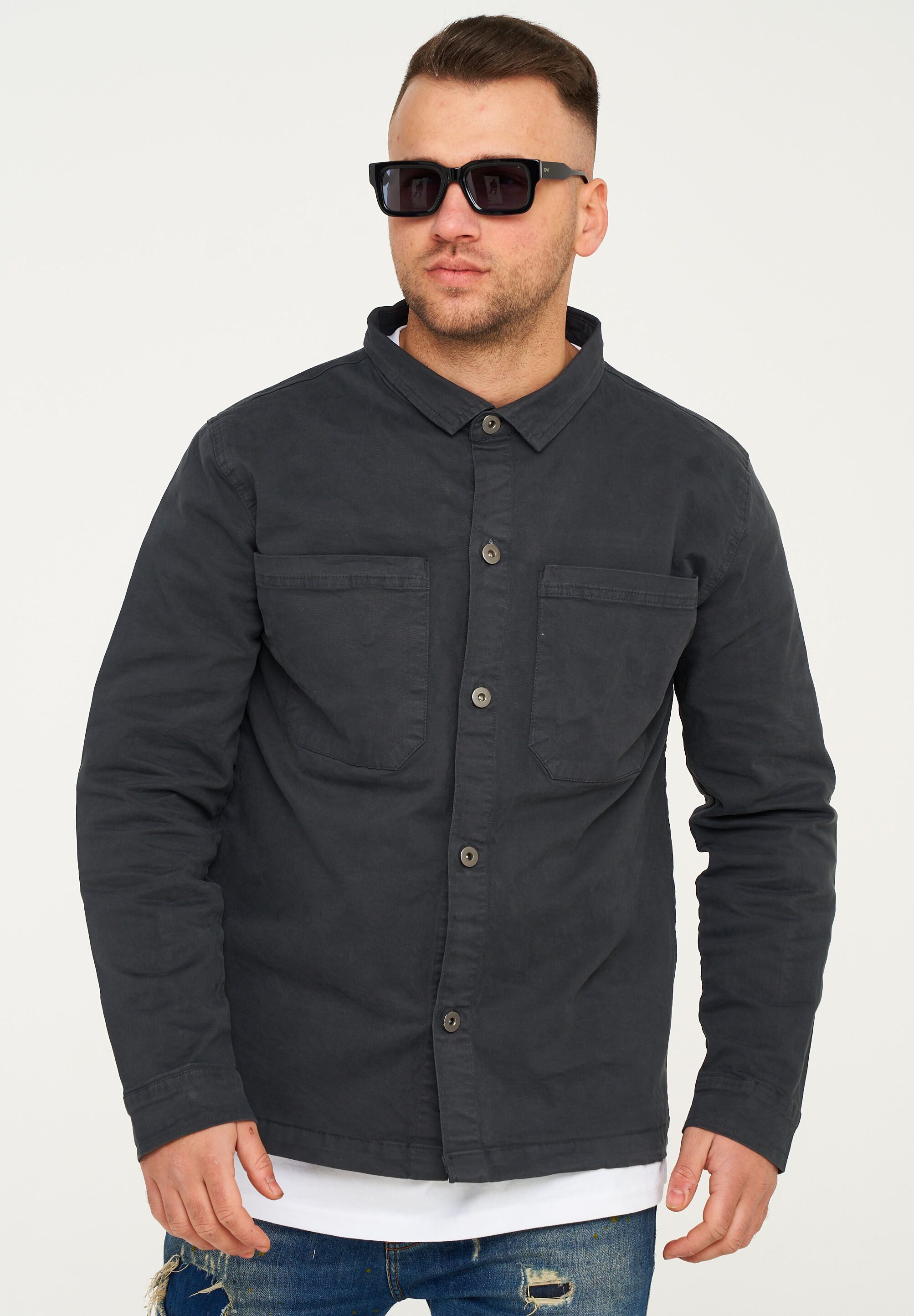 SOULSTAR Langarmhemd S2PLUNGE Herren Overshirt Freizeithemd günstig online kaufen