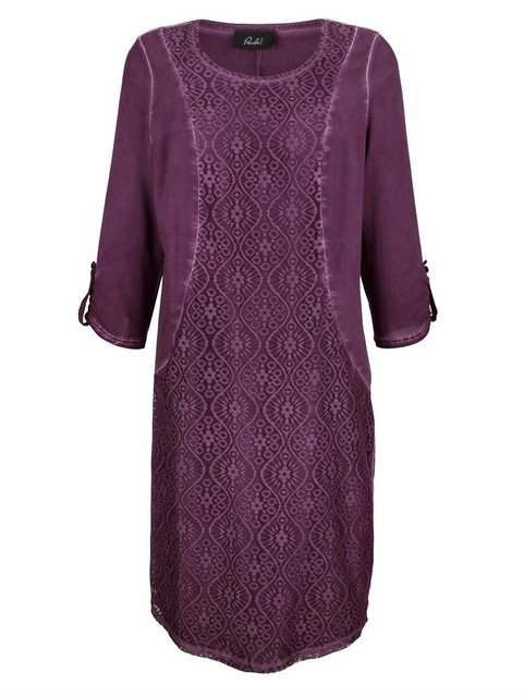 Paola Kleid in modischer oil dyed Waschung in rosa