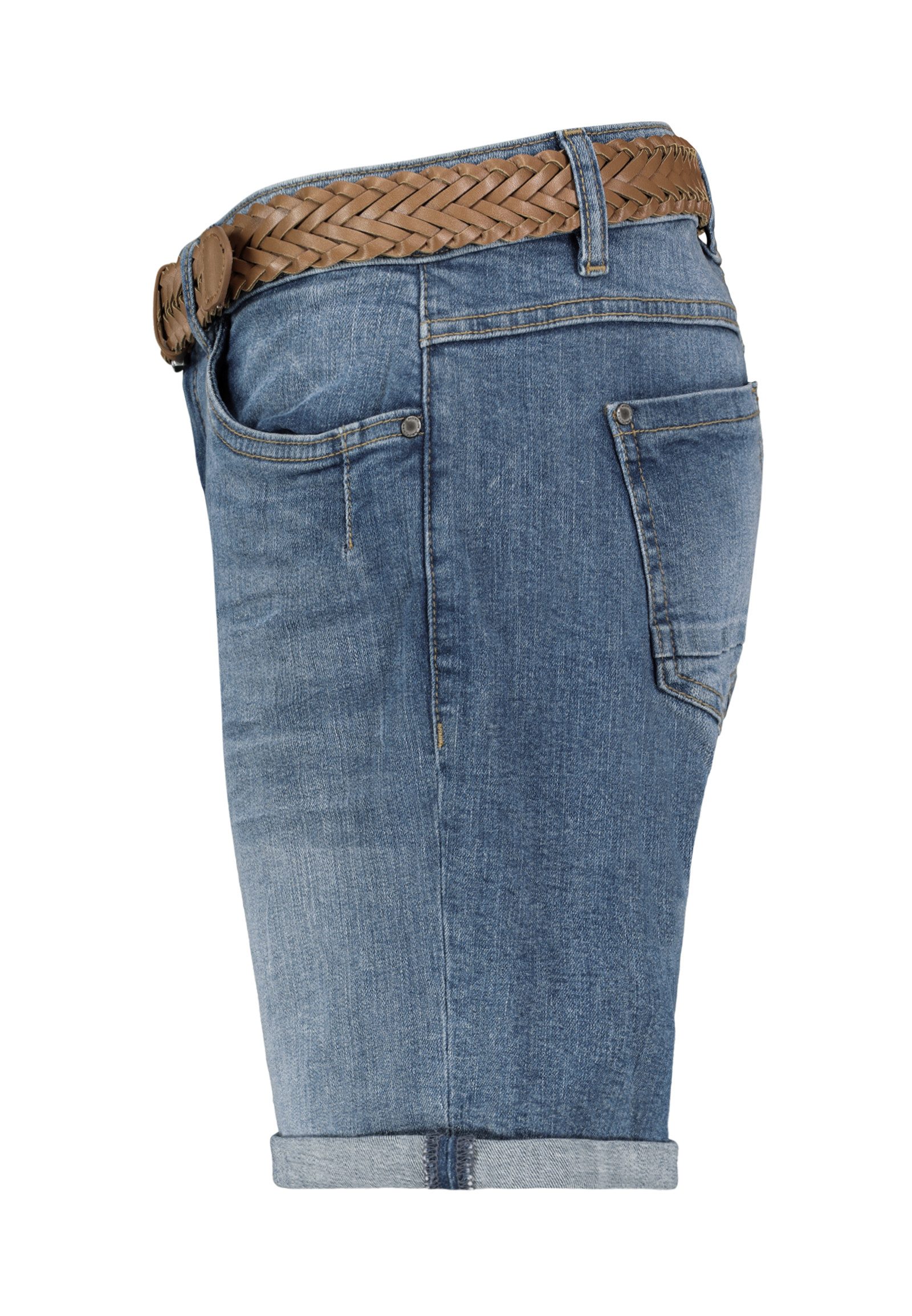SUBLEVEL Bermudas Damen Jeans Shorts Bermuda Kurze Hose Shorts Short Denim Stretch Denim – Bild 4 von 5