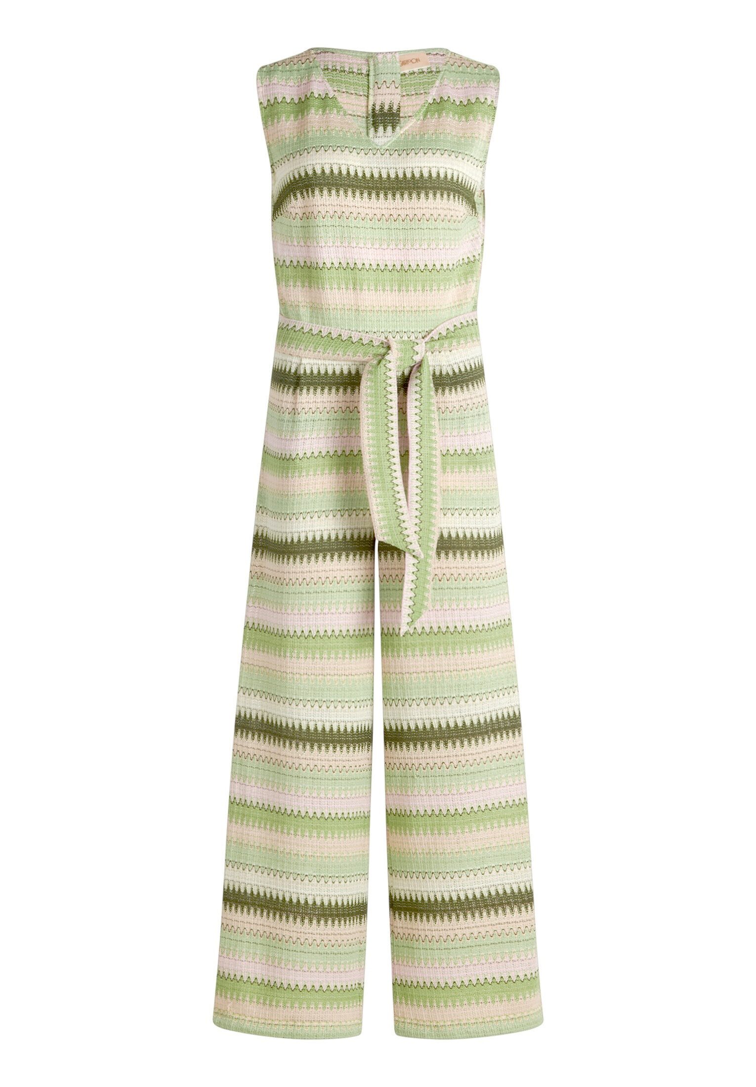 Cartoon Overall Damen mit Bindegürtel (1-tlg)