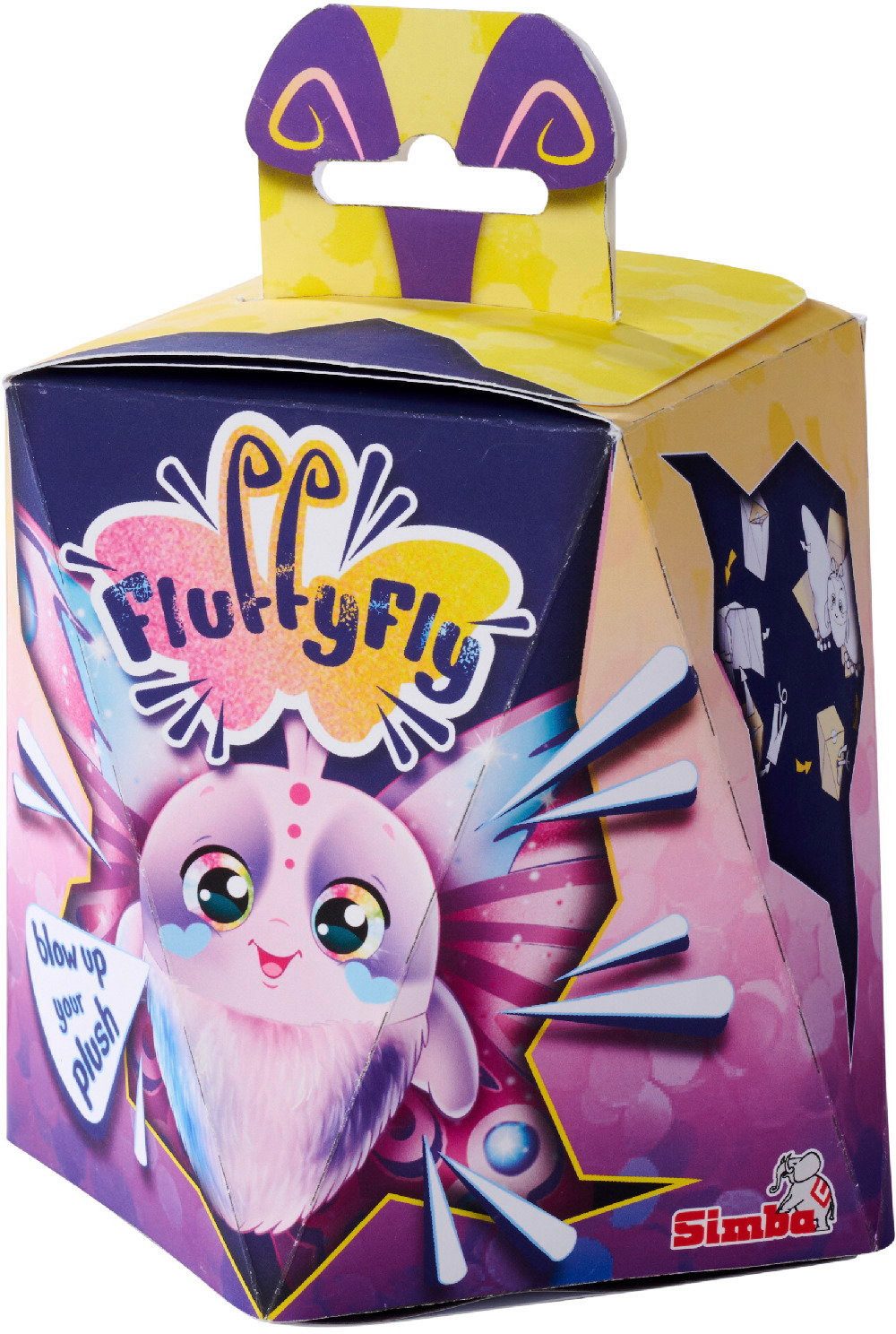 SIMBA Plüschfigur aufblasbarer Plüsch mit bunten Glitzerglasaugen Fluffyfly günstig online kaufen