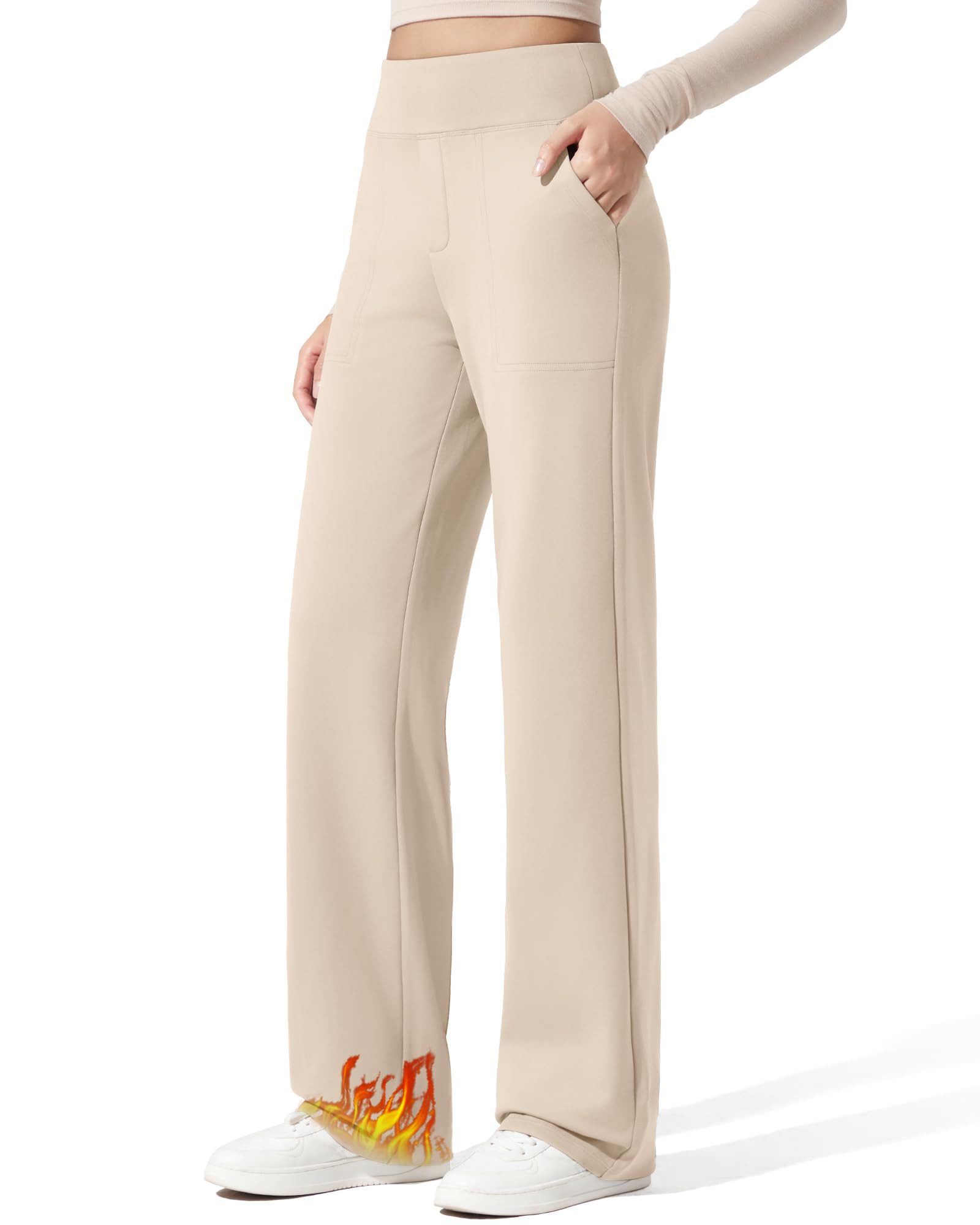 G4Free Thermohose G4Free Damen-Hosen mit Fleecefutter und Taschen, Joggingh günstig online kaufen