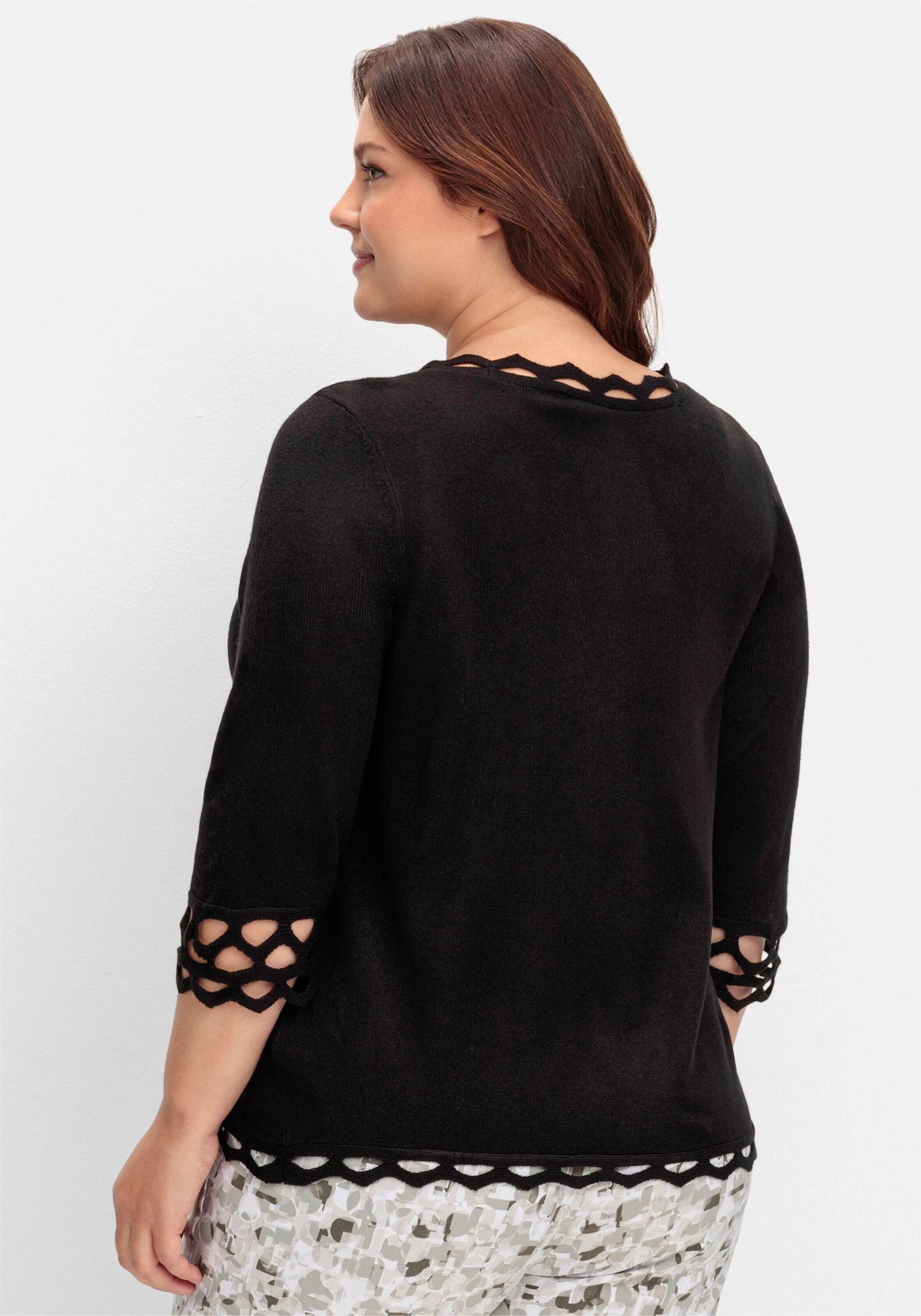Sieh an! Strickpullover Pullover 3/4-Arm Jersey günstig online kaufen