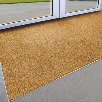 Fußmatte Kokosmatte Natur Zuschnitt, Floordirekt, rechteckig, Höhe: 17 mm