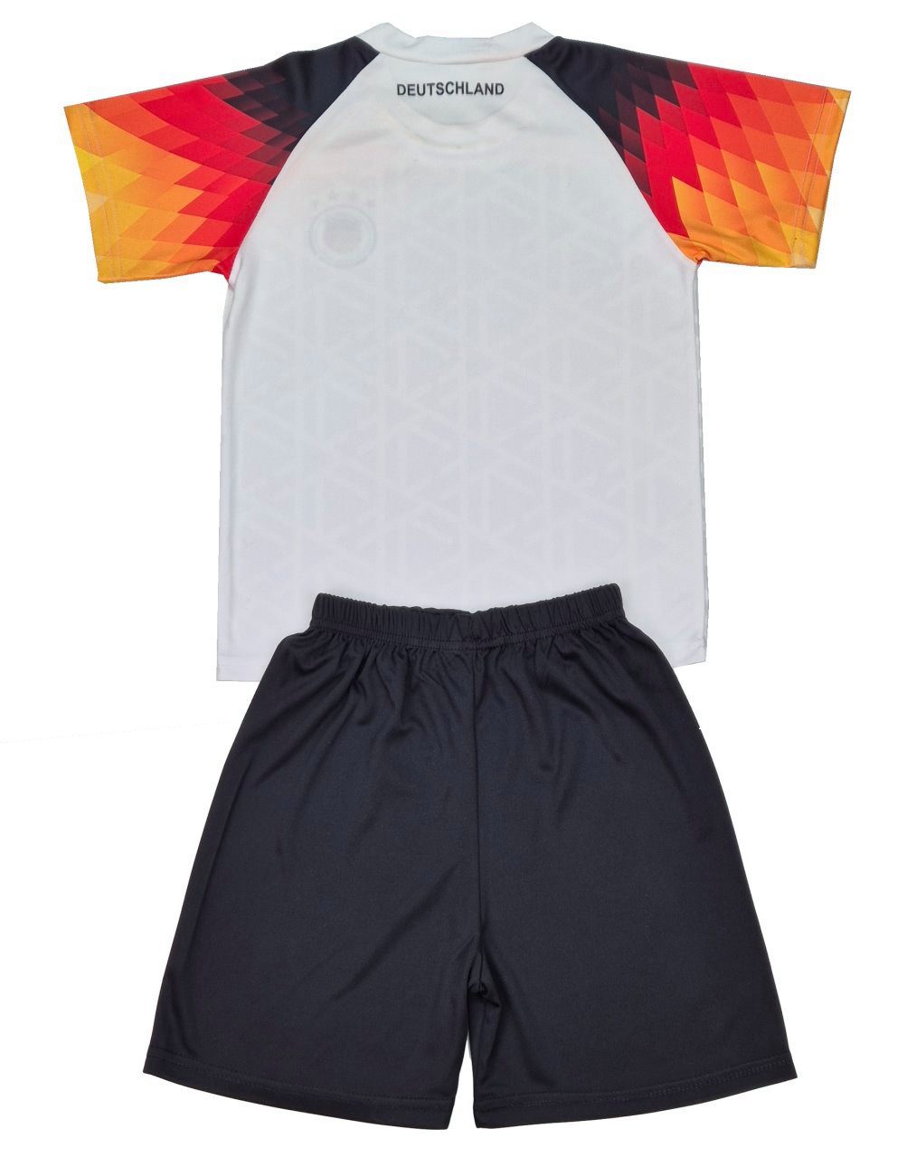 Fashion Boy Fußballtrikot Personalisiertes Fußball Fan Set Deutschland Trikot + Shorts, JS1 (Set, 2, Trikot + Shorts)