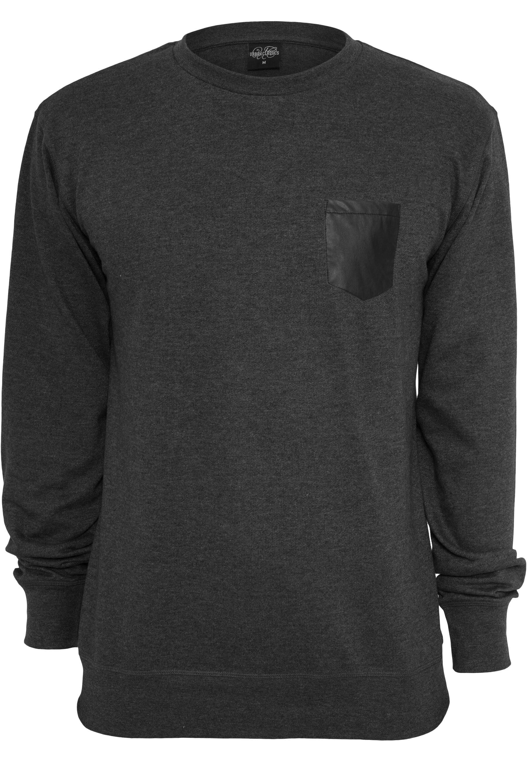 URBAN CLASSICS Rundhalspullover Urban Classics Herren Contrast Pocket Crewn günstig online kaufen