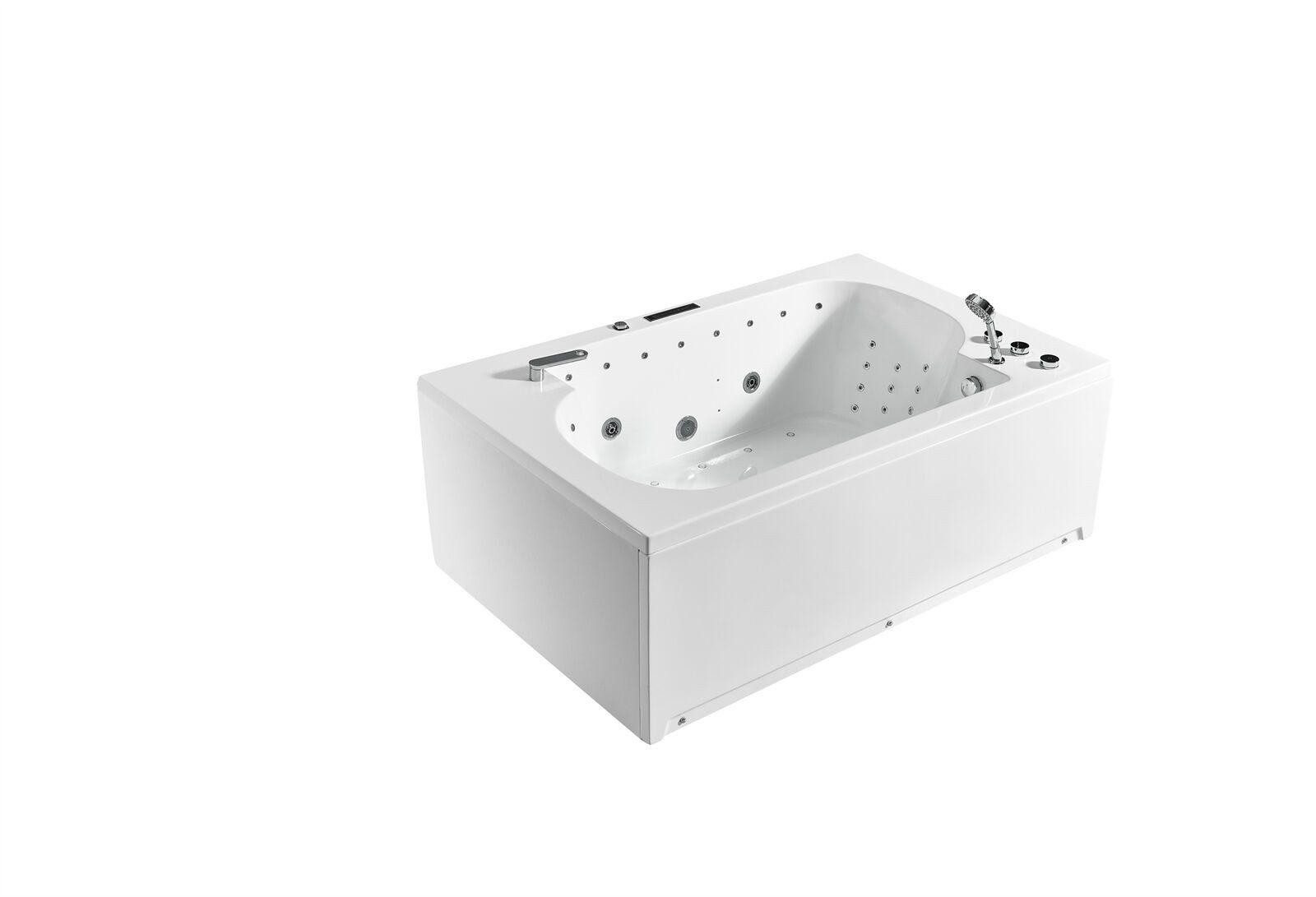 JVmoebel Whirlpool-Badewanne Whirlpool Badewanne mit Massagefunktion und Sprudeltechnik, (1-tlg), Made in Europa