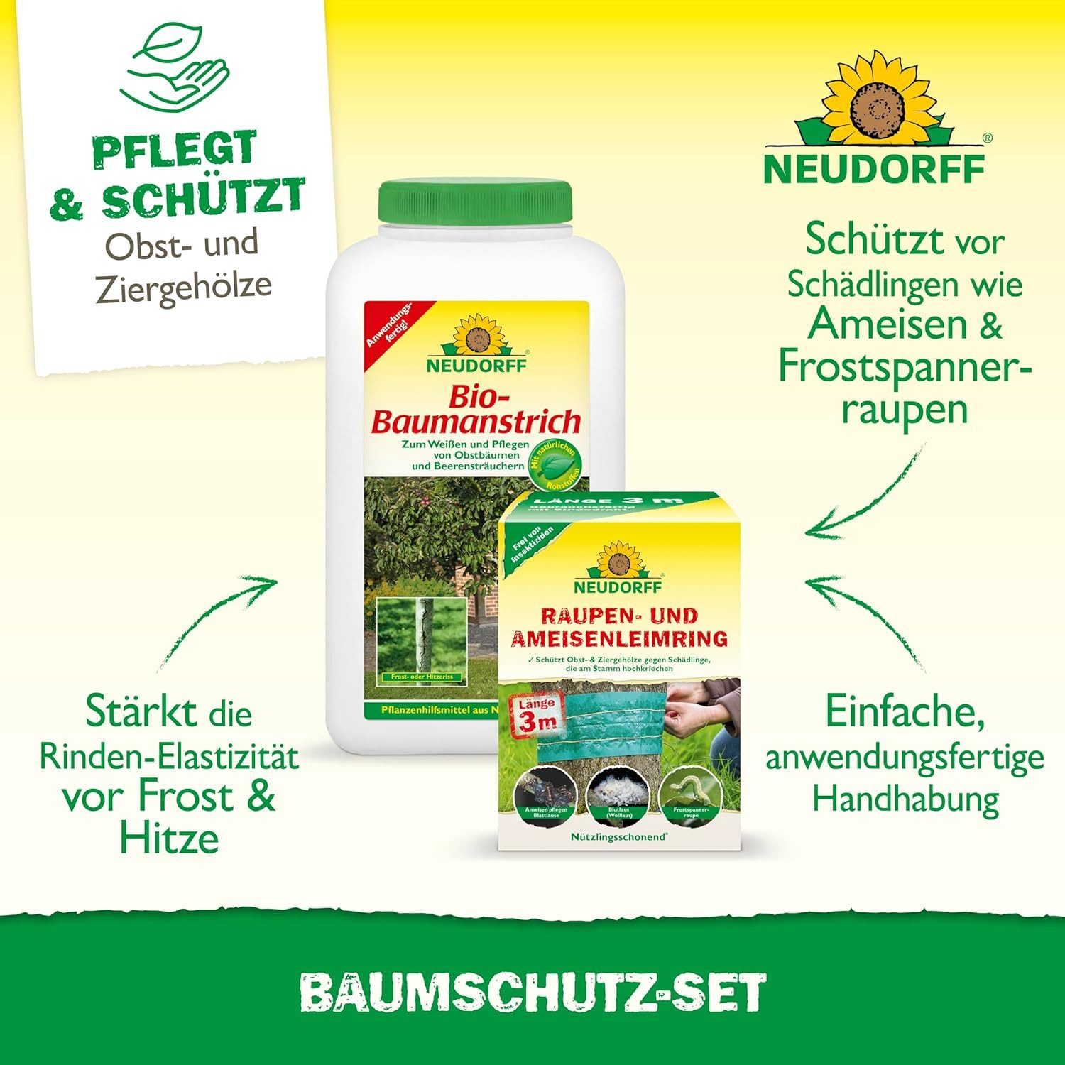 Neudorff Baum-Wundverschluss Baumschutz-Set 2-in-1