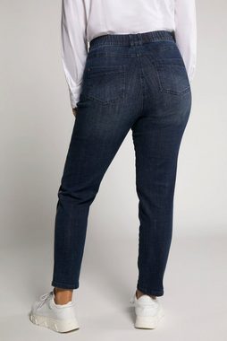 Ulla Popken Regular-fit-Jeans Jeans Sarah glitzerndes Paillettenband
