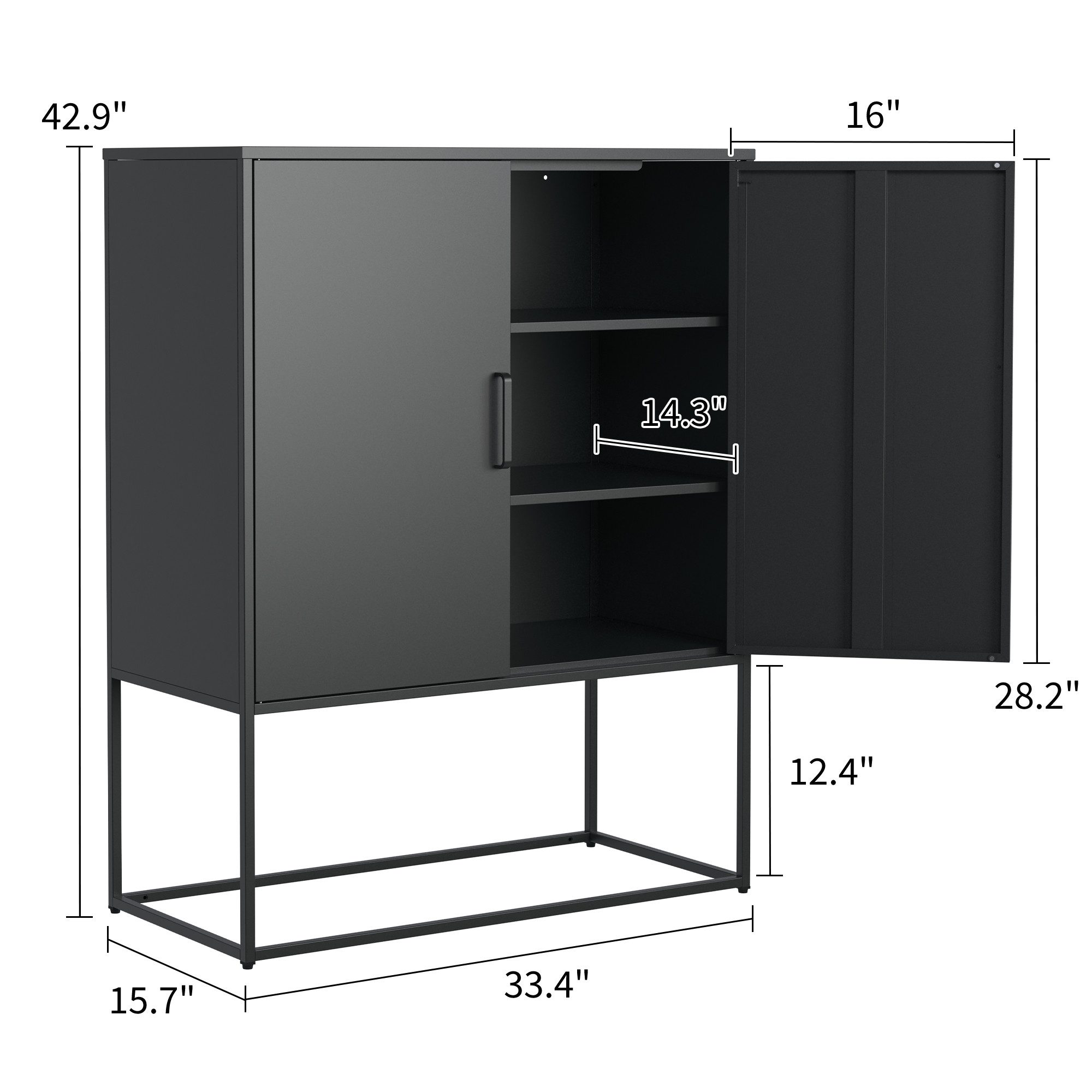 bizoemade Sideboard Modernes Küchenschrank Buffetschrank mit günstig online kaufen