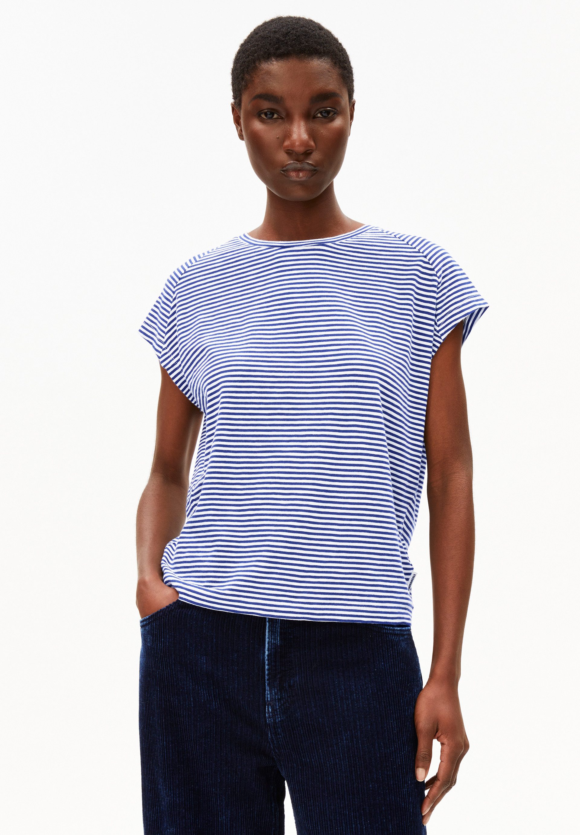 Armedangels T-Shirt ONELIAA LOVELY STRIPES T-Shirt aus Bio-Baumwolle Loose günstig online kaufen