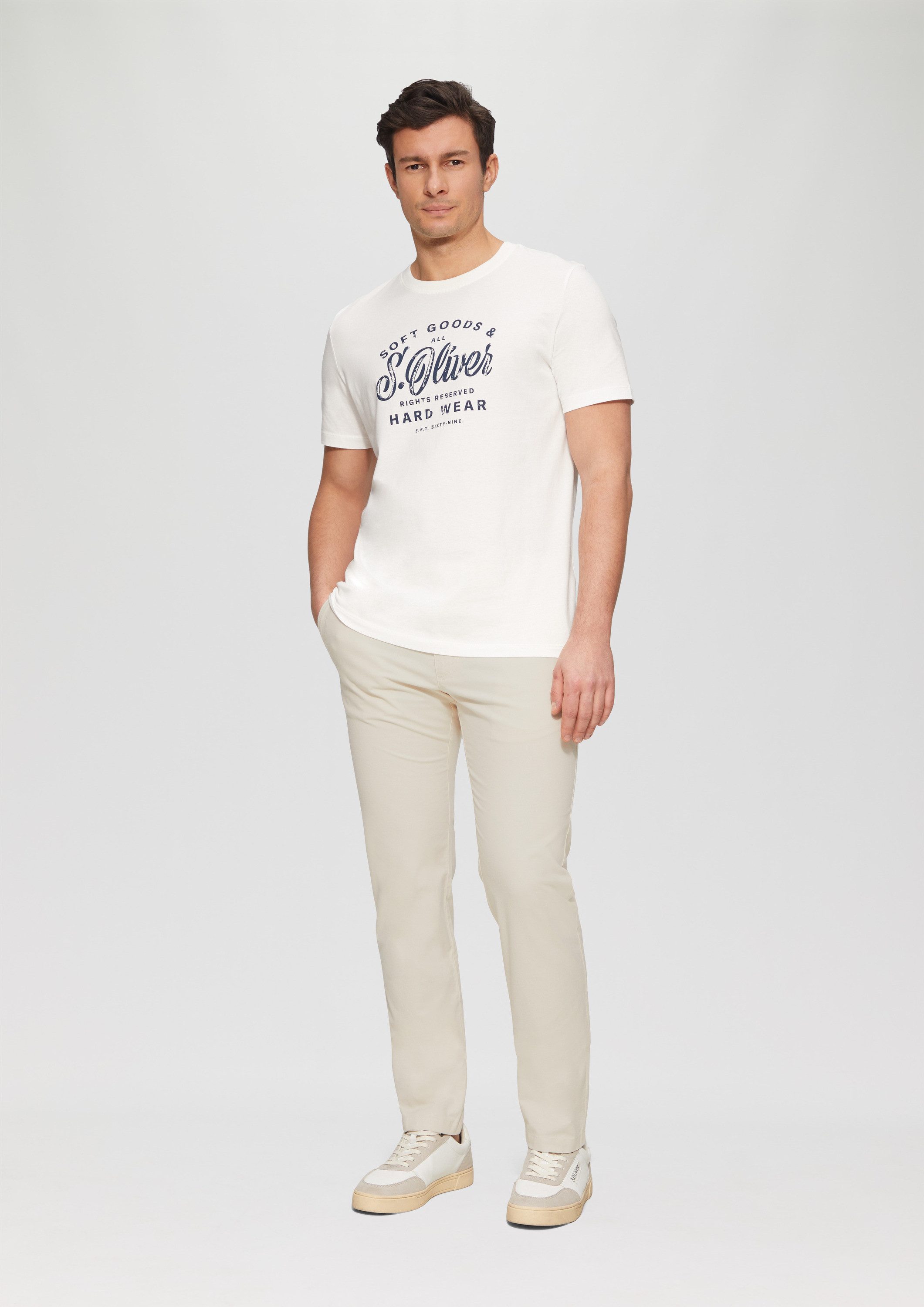 s.Oliver Chinos Hose PHOENIX Phoenix: Strukturierte Chino mit Elastikbund günstig online kaufen