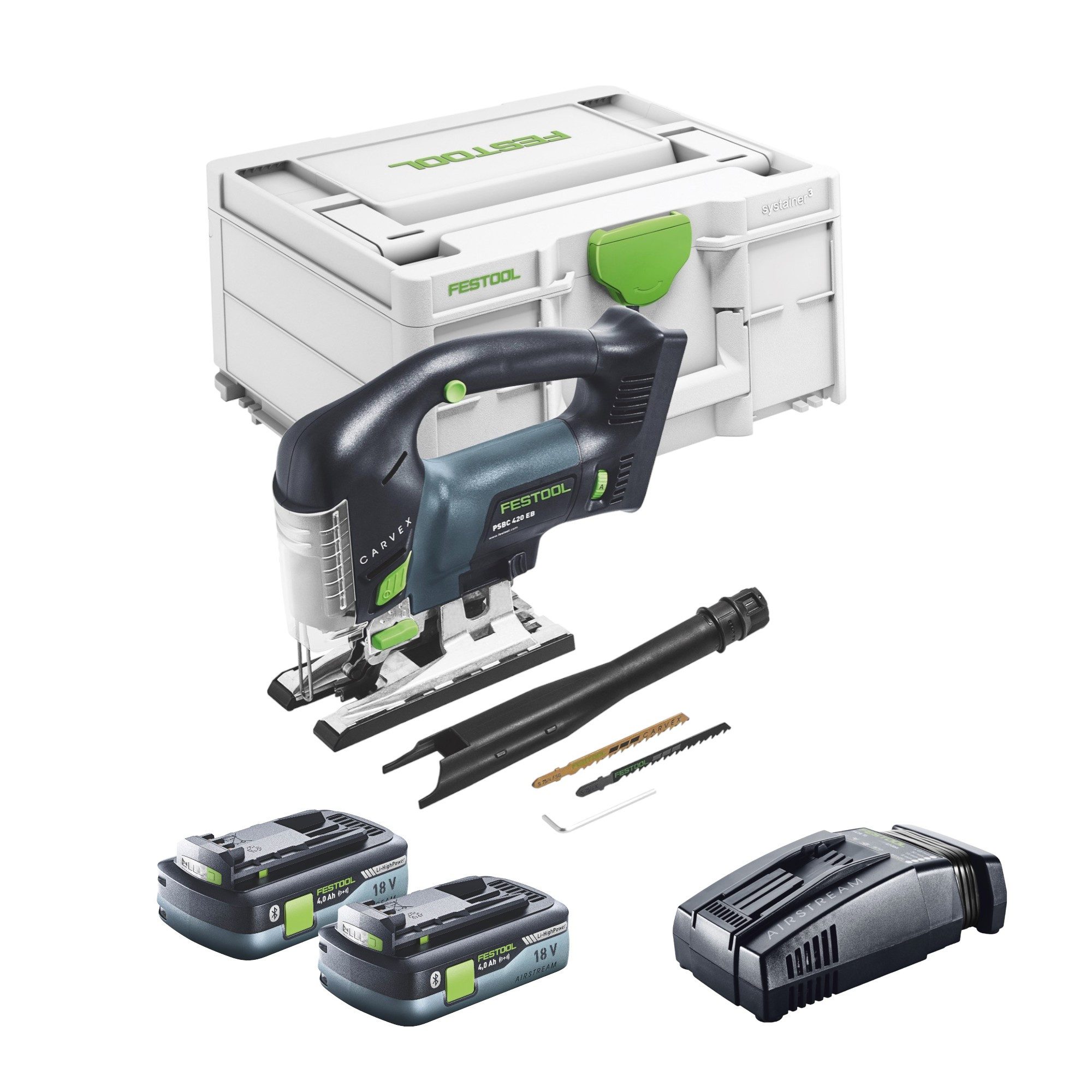 FESTOOL Kompakt-Handkreissäge Festool CARVEX PSBC 420 EB-Basic Akku Pendelstichsäge 18 V 120 mm (57
