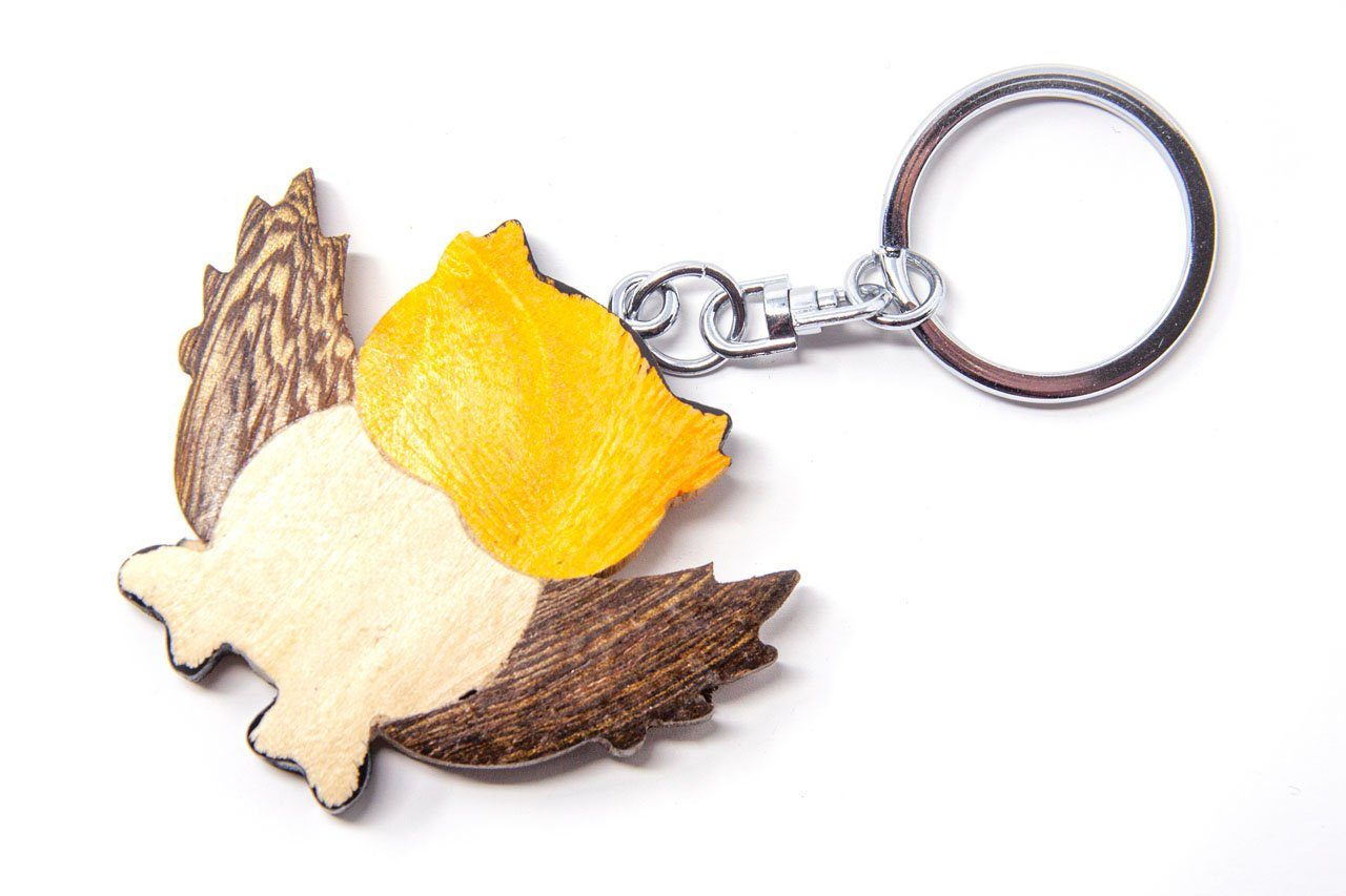 - Schlüsselanhänger Schlüsselanhänger aus Eule Holz Cornelißen