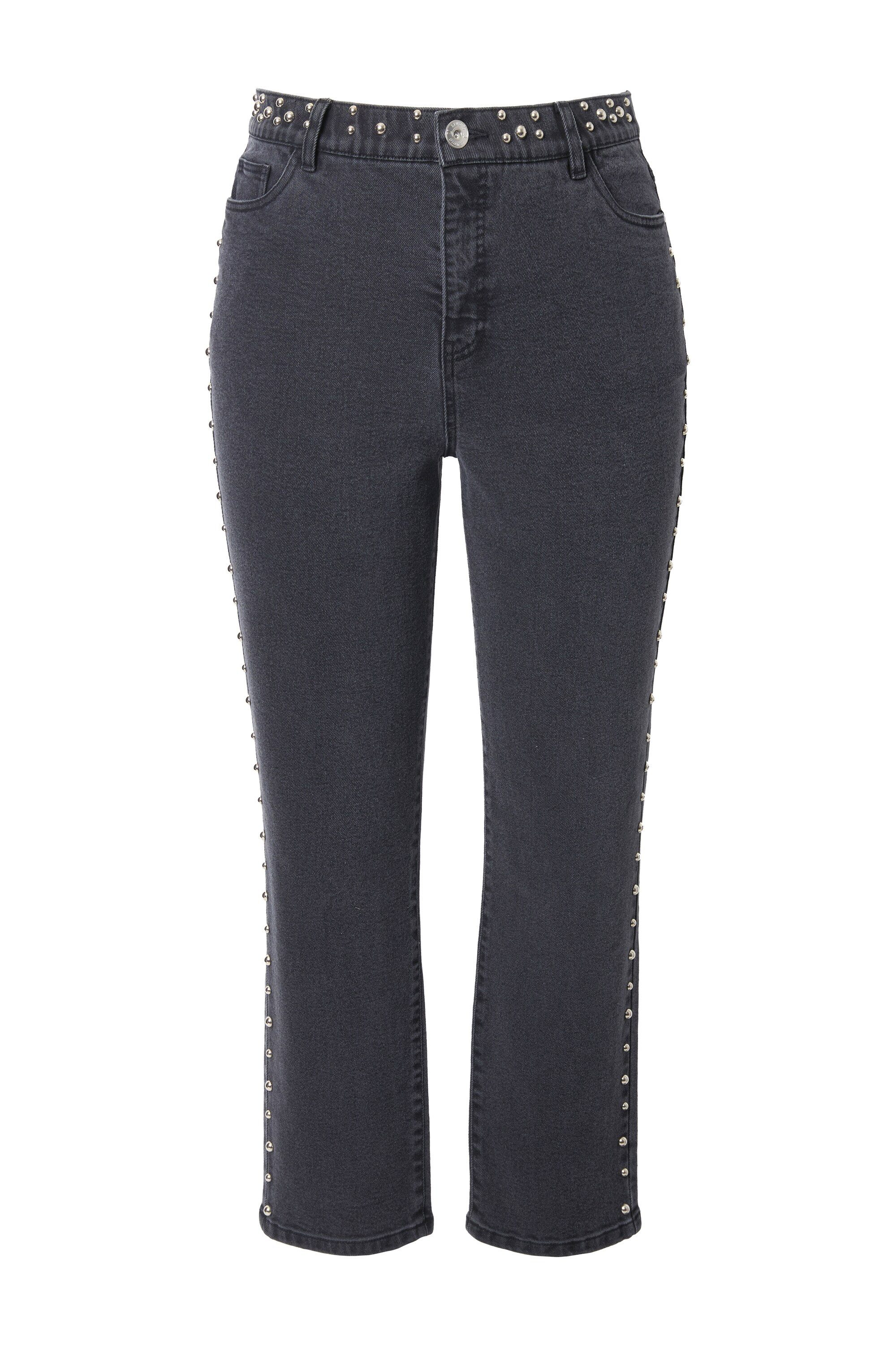 Studio Untold Funktionshose Mom-Jeans Ziernieten 5-Pocket günstig online kaufen