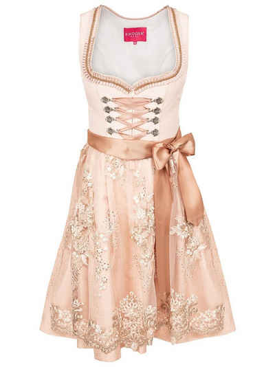 KRÜGER MADL & BUAM Trachtenkleid Midi Dirndl 2tlg. 60cm 411564-060-33 rose