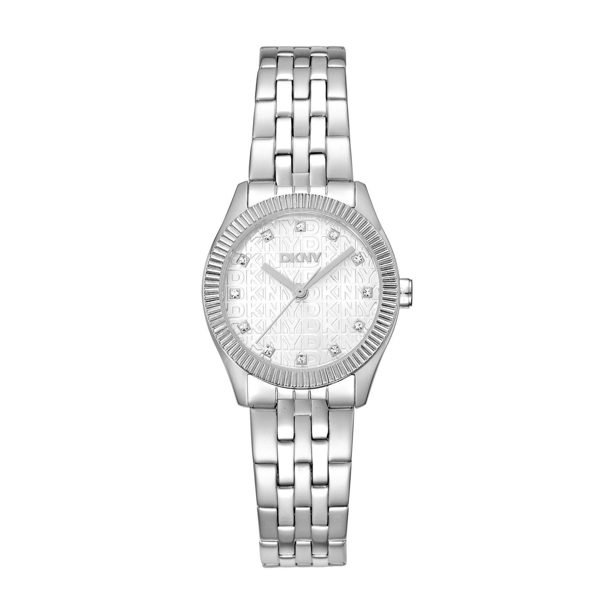 DKNY Quarzuhr Logo Watch Set DK1L126M0035, (Set, 2-tlg., mit Armband), Armbanduhr, Damenuhr, Edelstahlarmband, Ideal auch als Geschenk