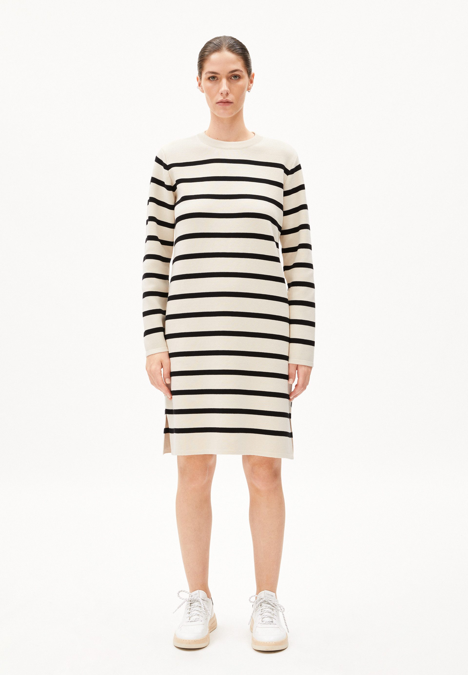 Armedangels Strickkleid MINIAA STRIPES Strickkleid aus Bio-Baumwolle Rundha günstig online kaufen