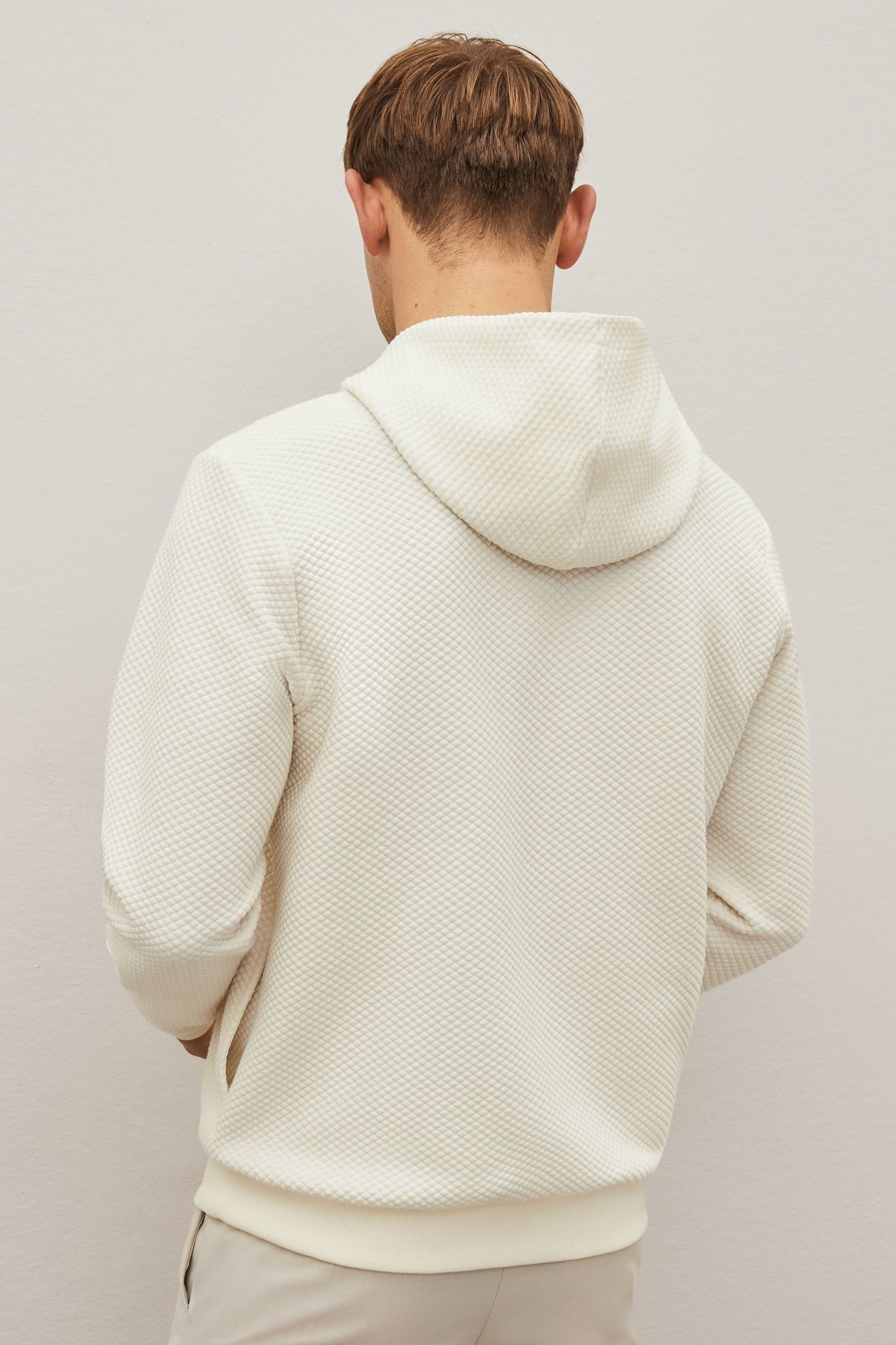 Next Kapuzensweatshirt Premium Strukturierter Kapuzenpullover (1-tlg)