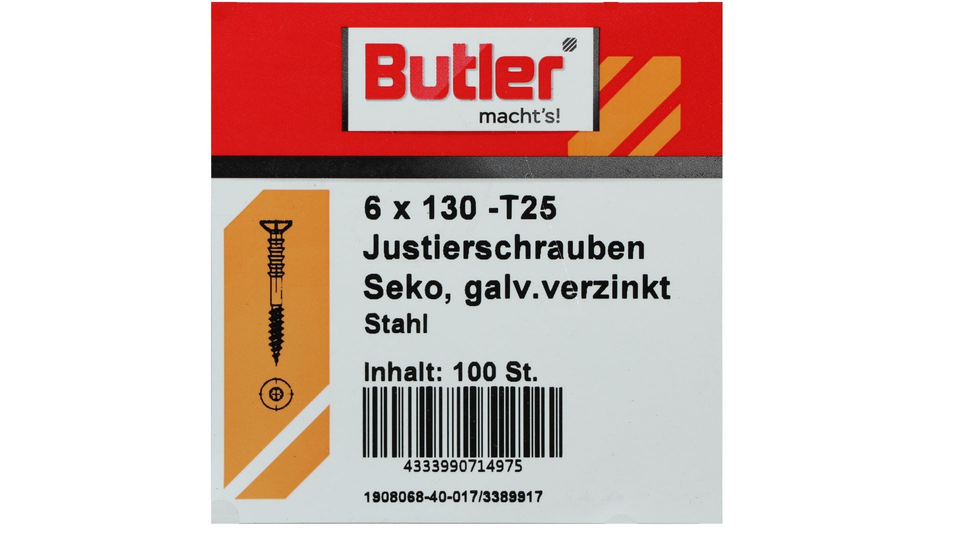 Reyher Justierschraube macht's! Justierschraube, (100 St)