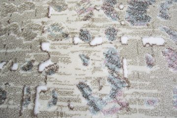 Teppich Designer und Moderner Teppich Kurzflor Wohnzimmerteppich in Lila Senfgelb Türkis, Teppich-Traum, rechteckig, Höhe: 11 mm