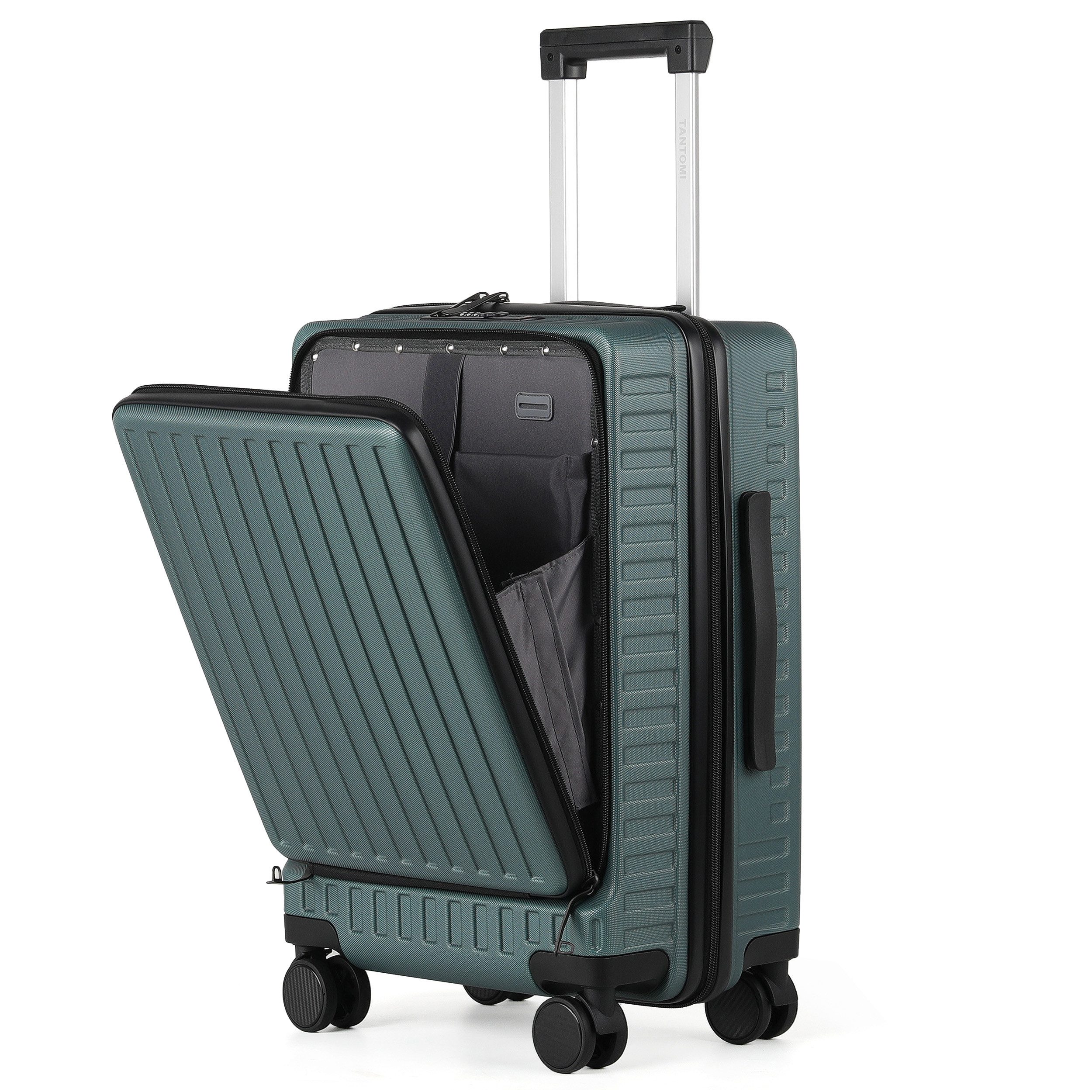 Hartschalen-Trolley ABS Handgepäckkoffer Business-Koffer Trolleys mit TSA Schloss