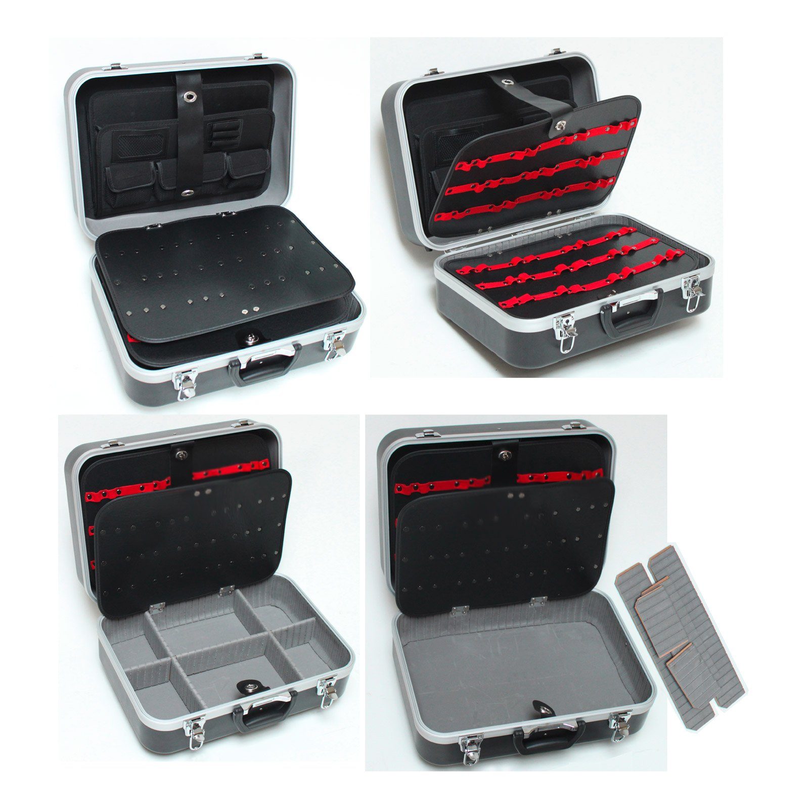 DEMA Werkzeugkoffer ABS Hartschalen Werkzeugkoffer Trolley - Tolleykoffer 48 x 36 x 25 cm