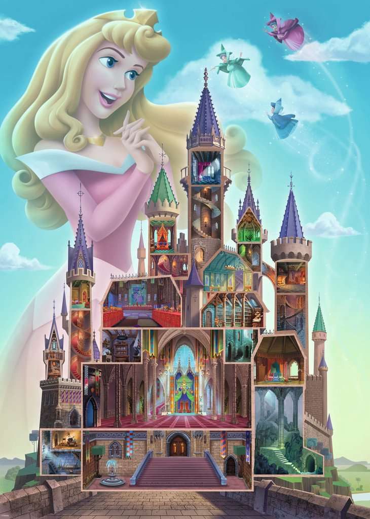 Ravensburger Puzzle Ravensburger 17338 Disney Castles: Aurora 1000 Teile Puzzle, 1000 Puzzleteile, Made in Europe