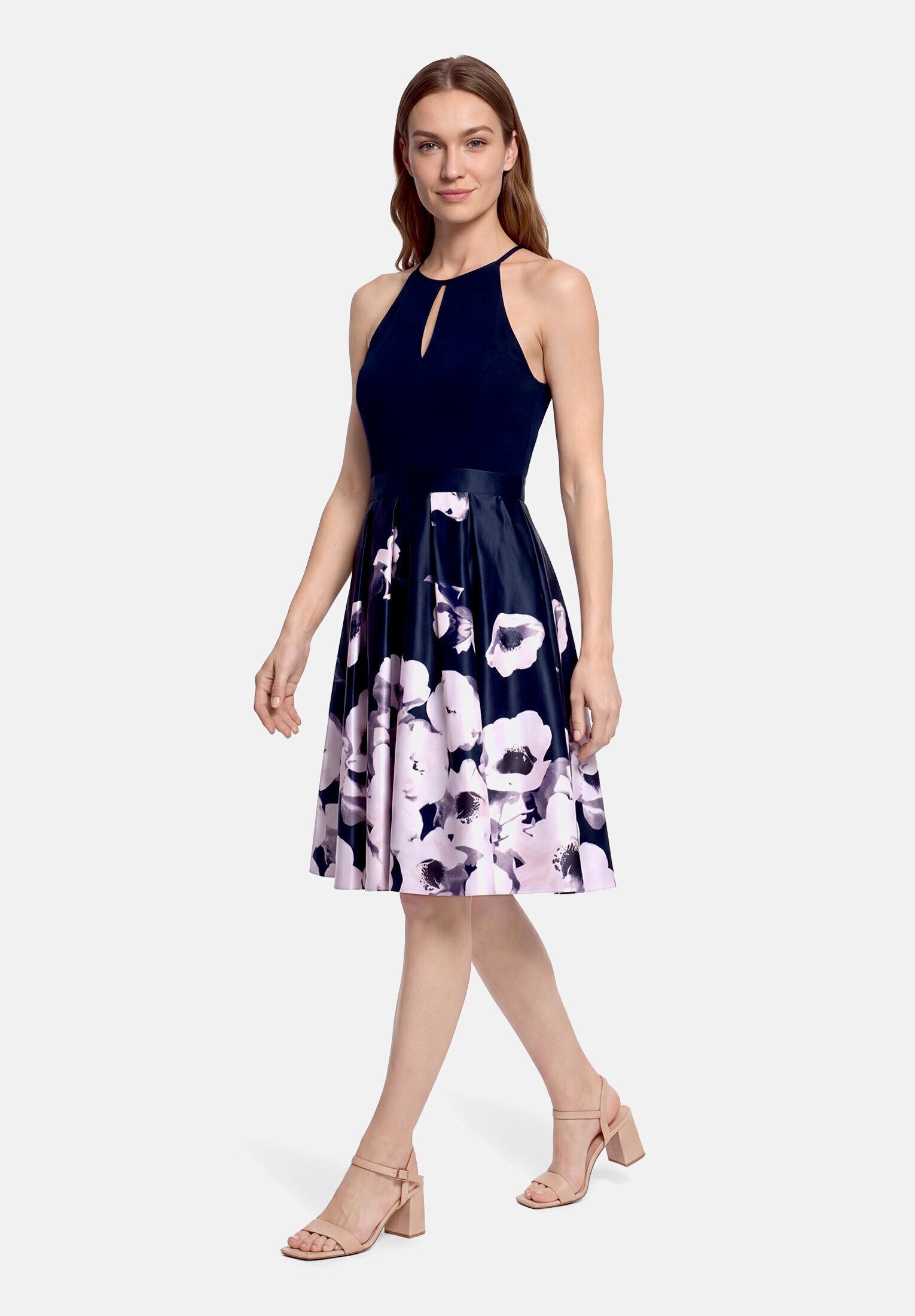 Vera Mont Cocktailkleid Damen mit Blumenprint Druck