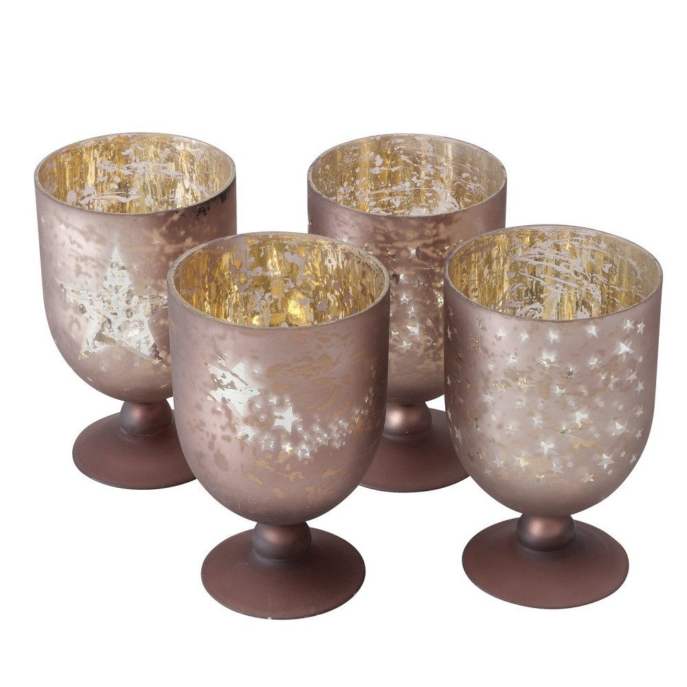 BOLTZE GRUPPE GmbH Windlicht Windlicht Montebello rosè taupe matt Kerzenhalter H16 cm Stückpreis