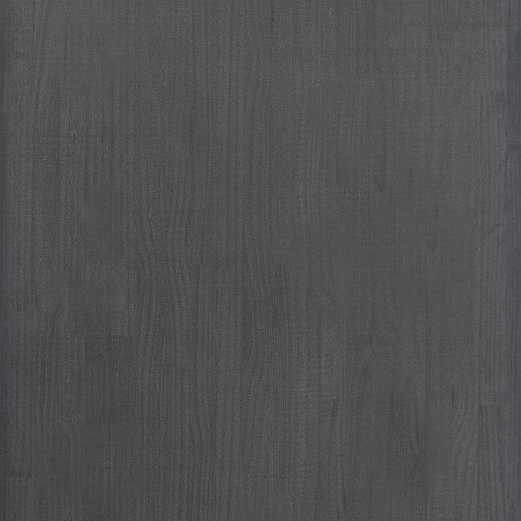 möbelando Regal 3007030, LxBxH: 30x60x210 Grau in Metall cm, aus Kiefern-Massivholz