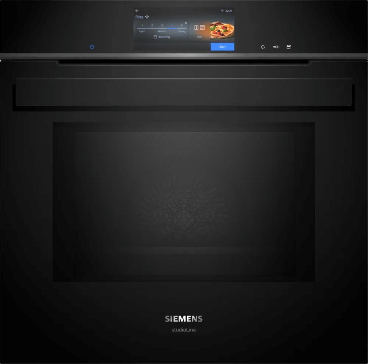 SIEMENS Backofen iQ700 HS938GEB1,iQ700 Einbau-Dampfbackofen Schwarz, Edelstahl, EEK: A+, mit 1-fach-Teleskopauszug, Dampfgaren Plus mit Sous-vide: für köstliche und gesunde Gerichte.