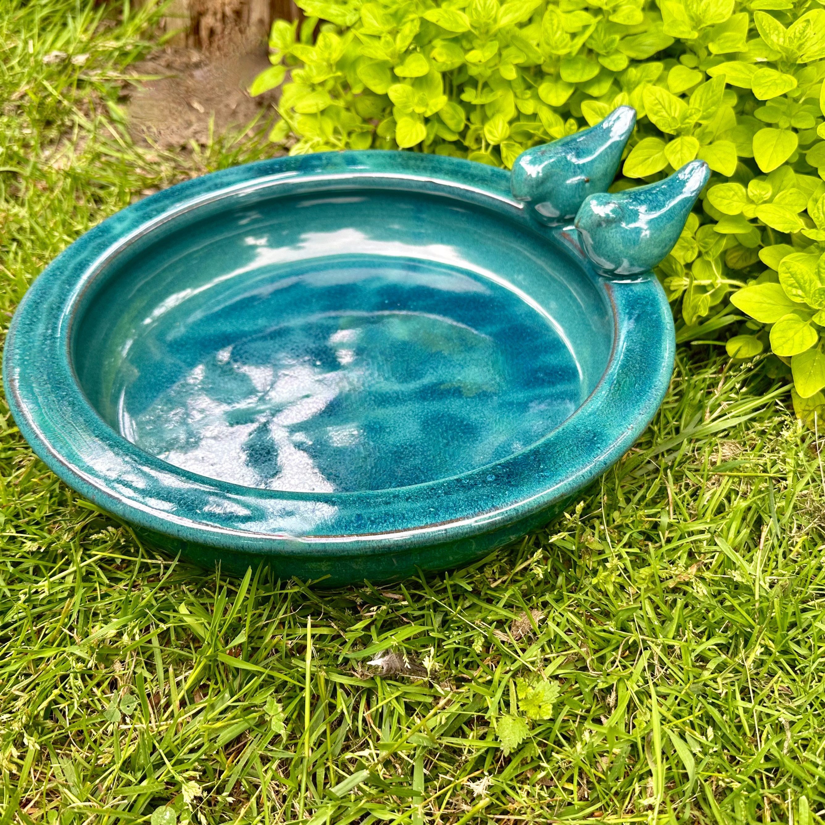 Antikas Futterstation Vogeltränke, Vogelbad - Blau, günstig online kaufen