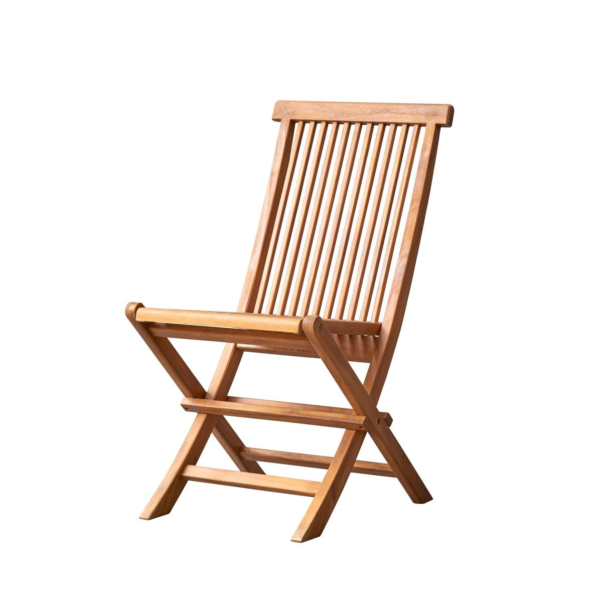 Tikamoon Gartenstuhl 2er-Set Gartenstühle aus massivem Akazienholz Capri