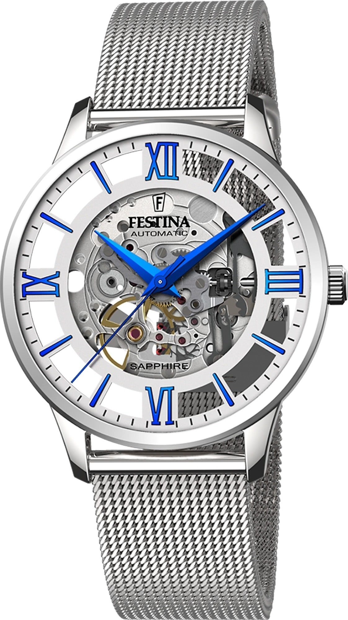 Festina Quarzuhr Festina Herrenuhr F20534/1 Edelstahlband, günstig online kaufen