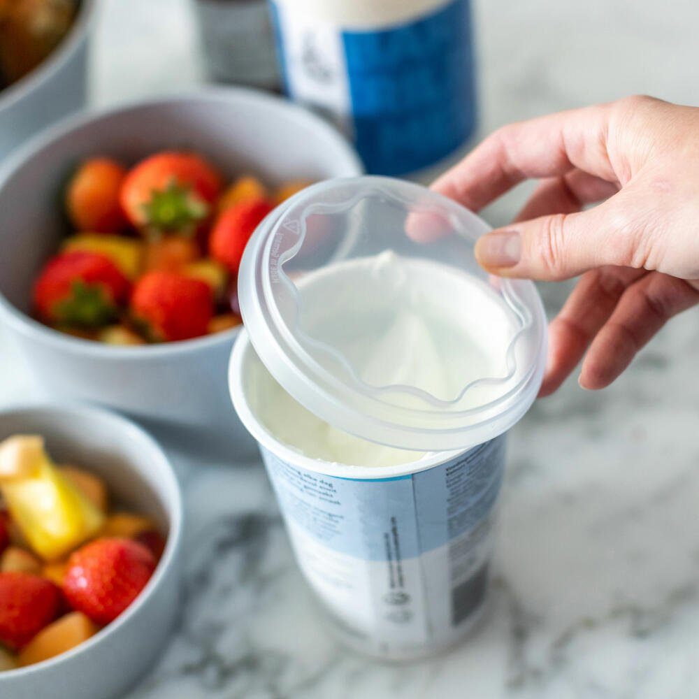 KOZIOL Frischhaltedeckel Fresh 3-tlg., (Set, 3-tlg), für 500g Joghurt-Becher