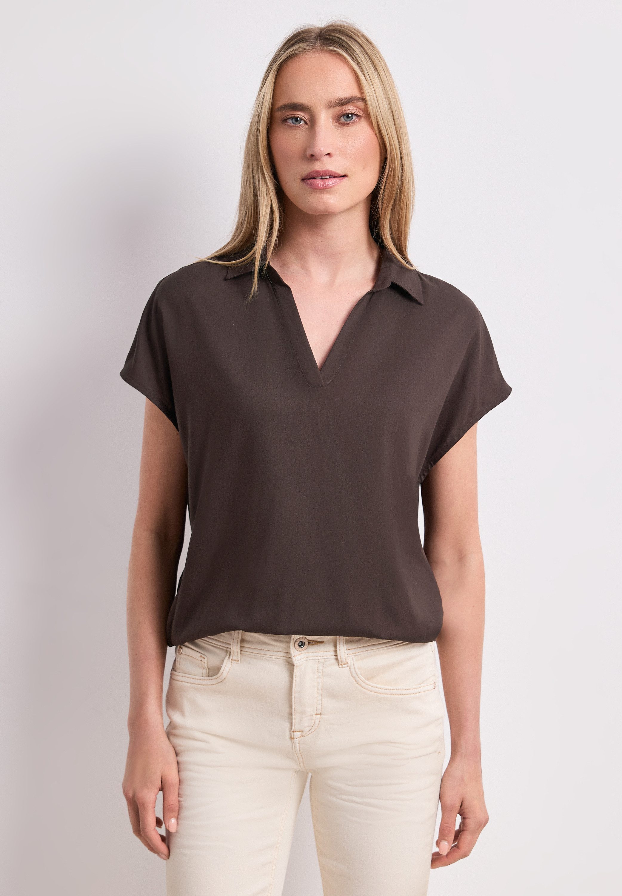 STREET ONE Hemdbluse aus softer Viskose