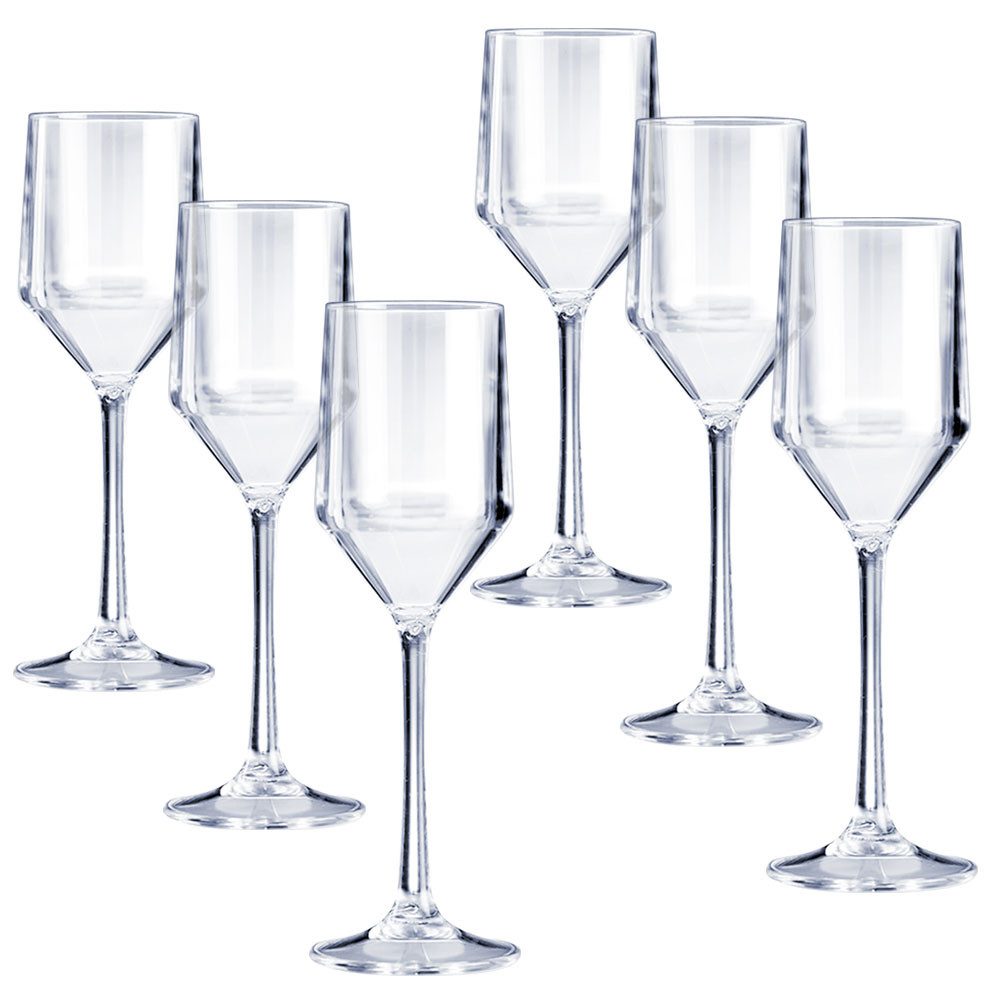 Doimoflair Sektglas DoimoFlair Sektglas aus Kunststoff Bruchsicher Plastik 19 cl.