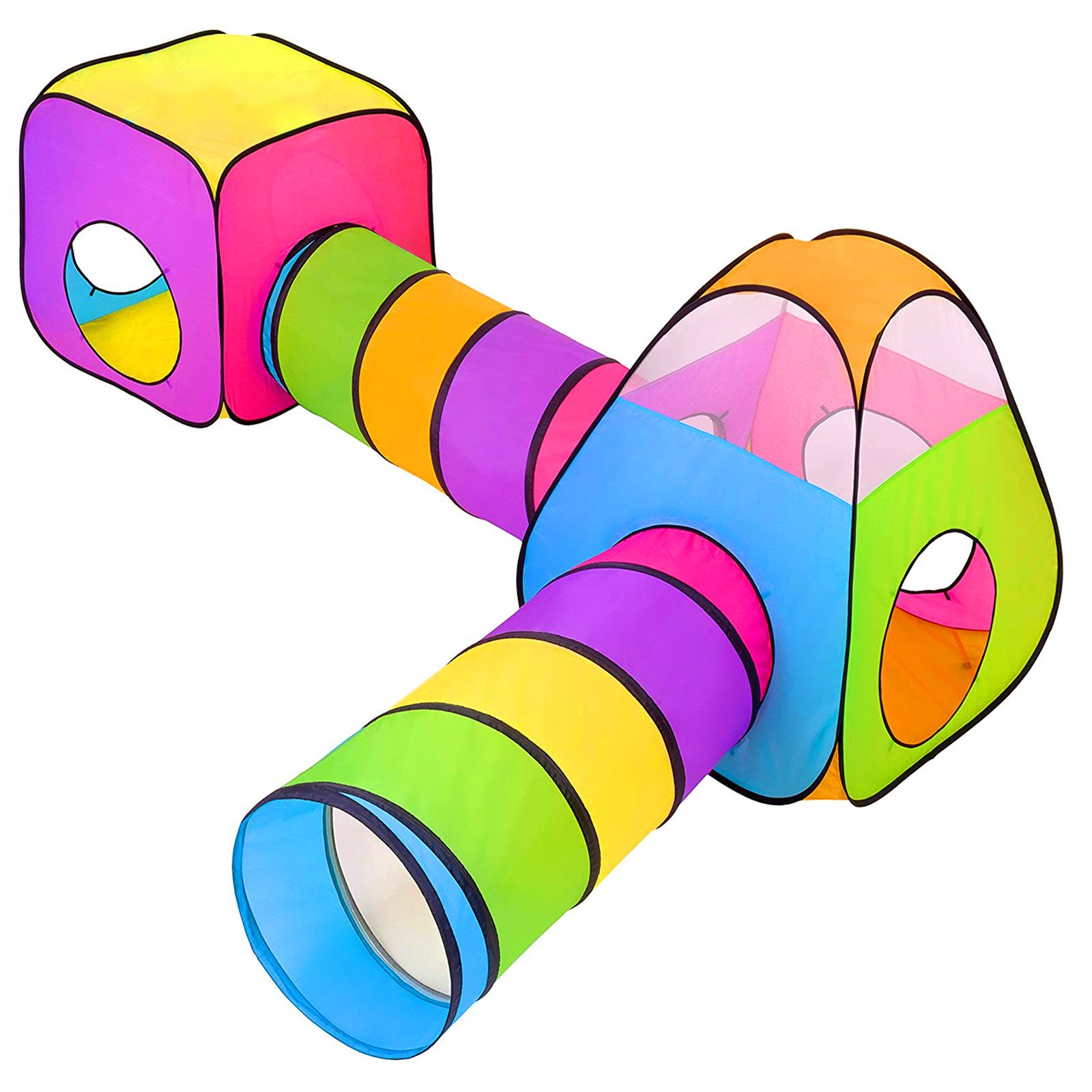 Grafner Spielzelt Spielzelt 4 in 1 Kinderzelt Babyzelt mit Krabbeltunnel (4 günstig online kaufen