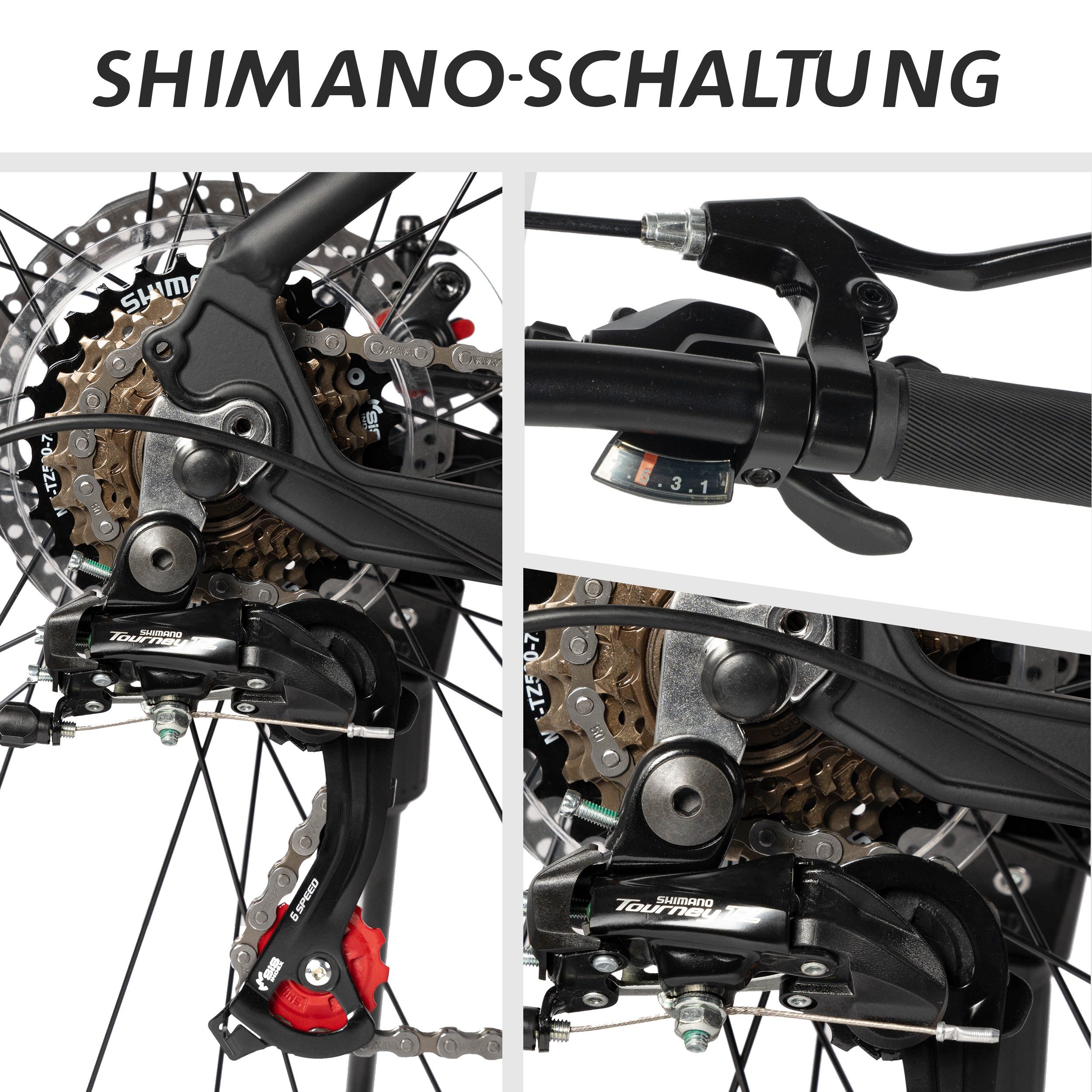 Vankel 28-inch Mountain Bike 700C with Shimano for Men and Women, Shimano RD-TZ500 Rear Derailleur, Derailleur Gears, Road Bike for Men & Women – Lightweight, Comfortable