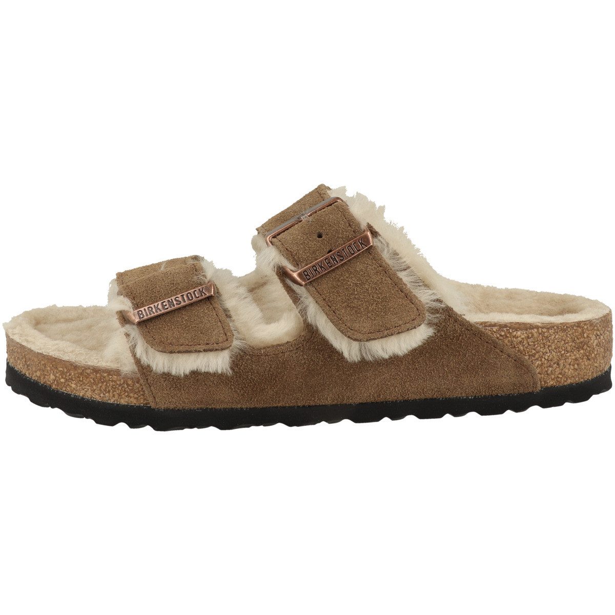 Birkenstock Arizona Veloursleder Lammfell normal Sandale Sandaletten, Sommerschuhe, Badeschuhe, Riemchen, Schlappen