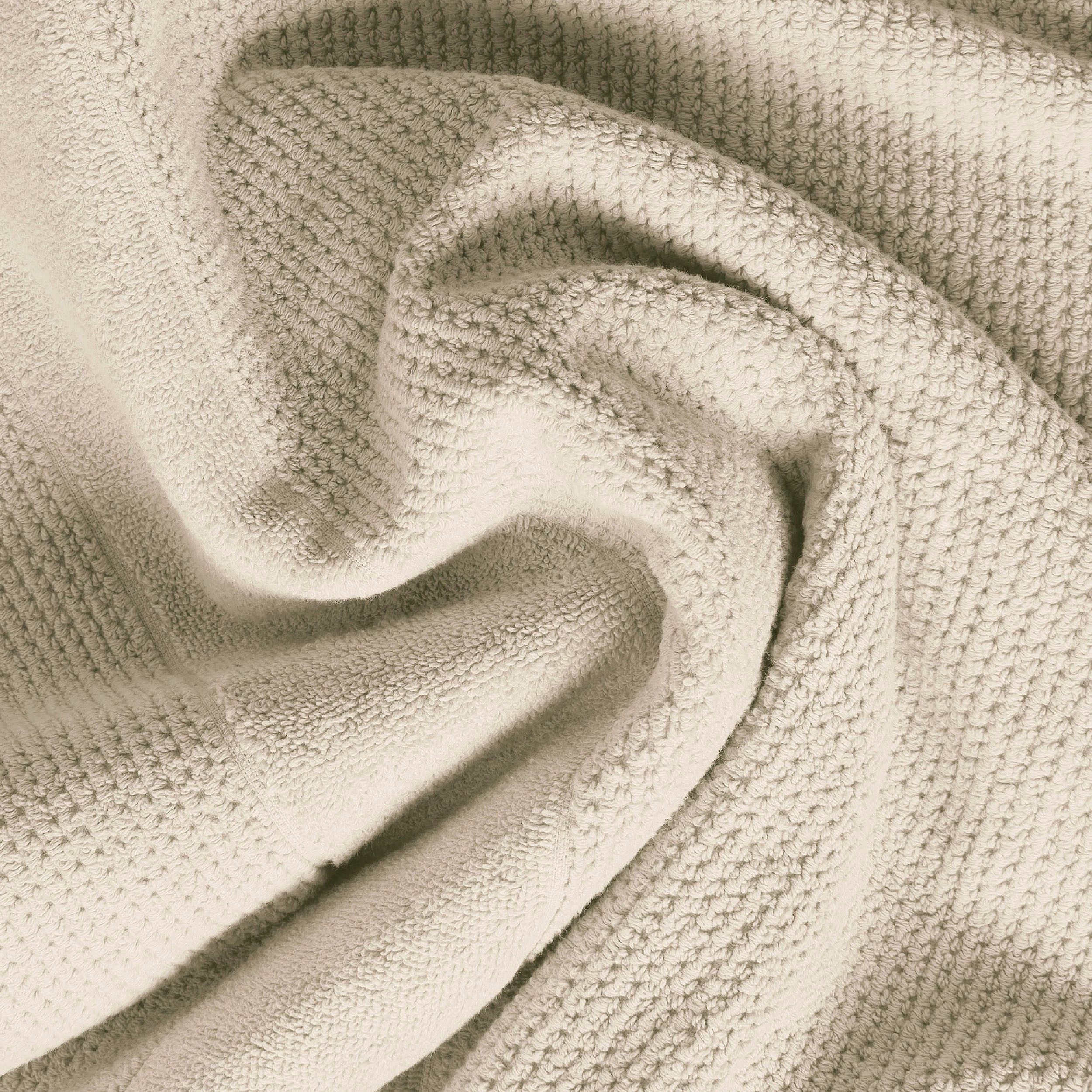 Schiesser Handtücher Turin aus 100% Baumwolle in dezenter Reiskornoptik, Frottier (Set, 4-St), MADE IN GREEN by OEKO-TEX®