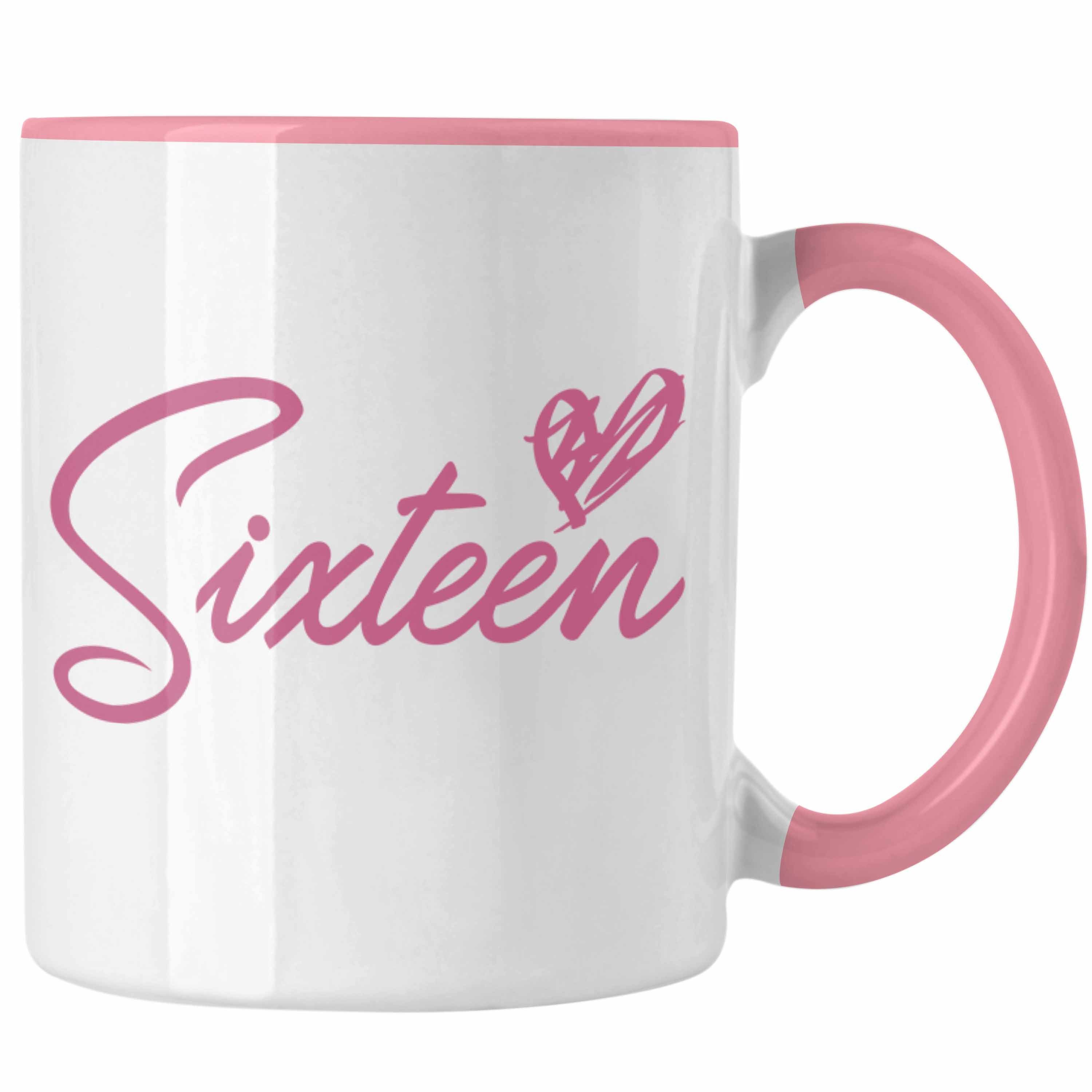 Trendation Tasse Trendation - 16. Geburtstag Tasse Geschenk Mädchen Geschenkidee Lustig Spruch 16 Geschenke Geschenkideen zum 16 Bday 16er Witzig
