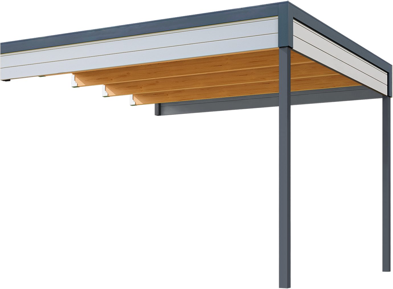 weka Gartenhaus-Anbaudach für die Gartenhäuser der Serie "Batu", BxT: 300x304,6 cm, in verschiedenen Farben